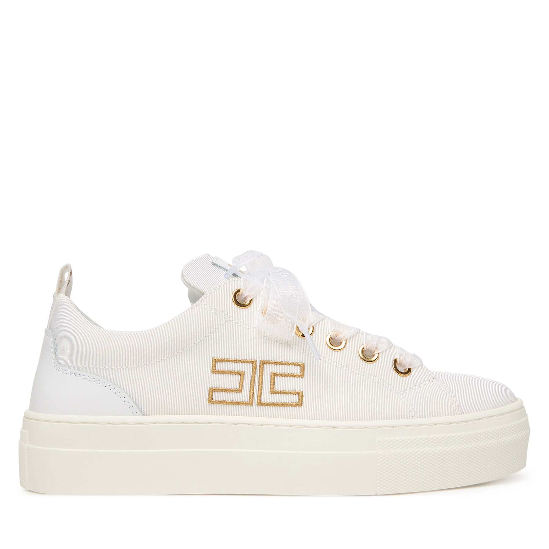 Sneakers Elisabetta Franchi F4A9-E0528-1256 D Alb