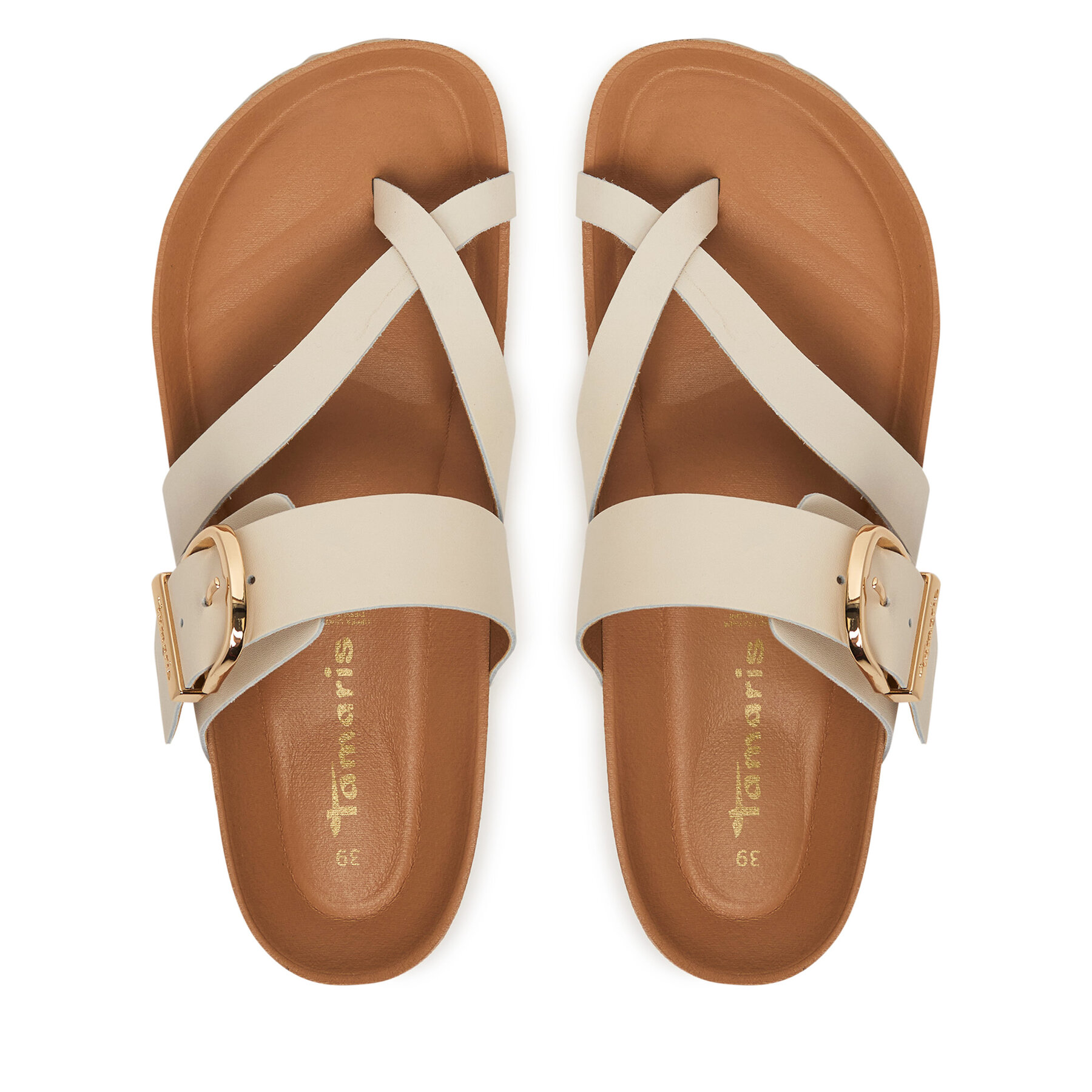 Žabky Tamaris 1-27509-46 Krémová