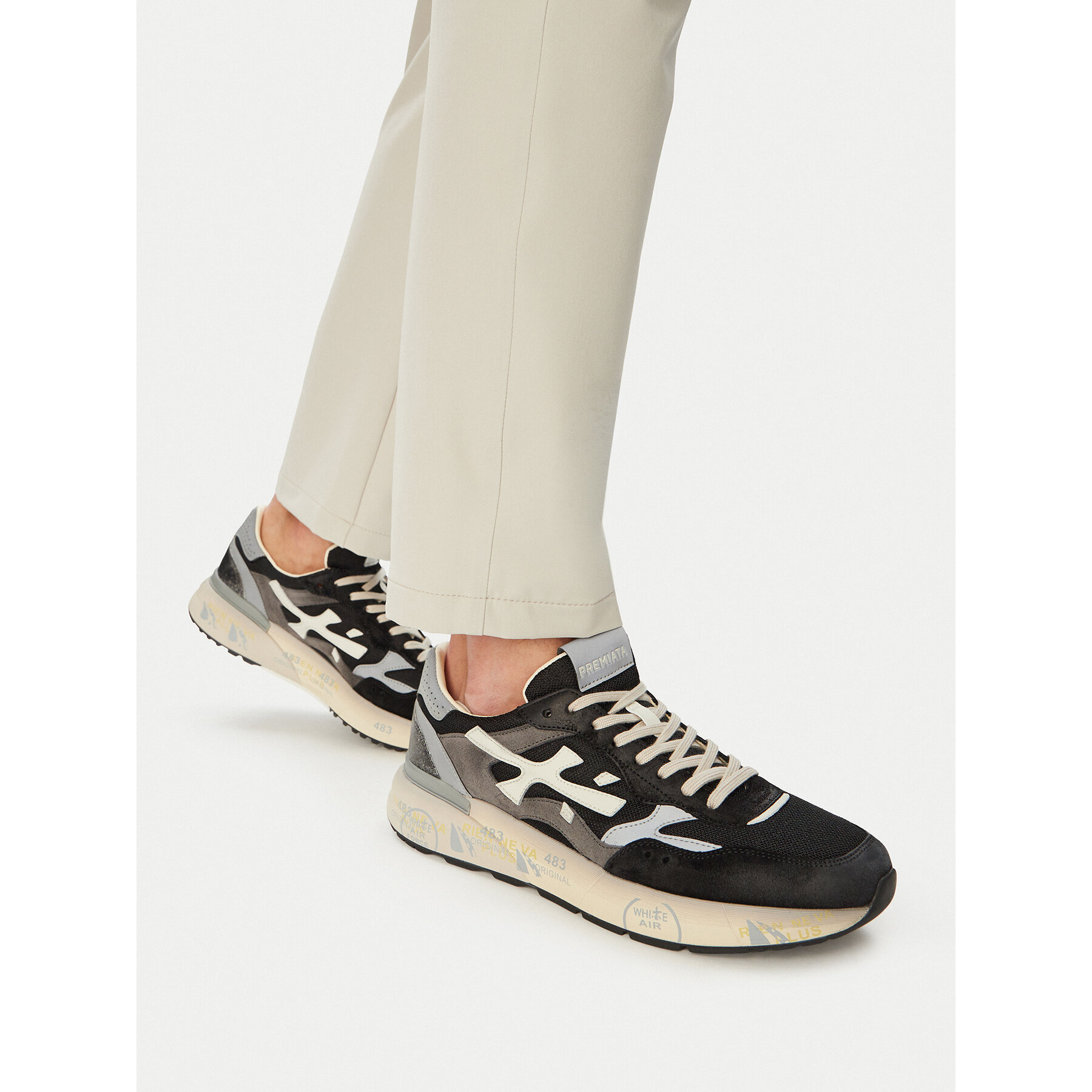 Sneakersy Premiata Mick0.1 Var 8119 Čierna