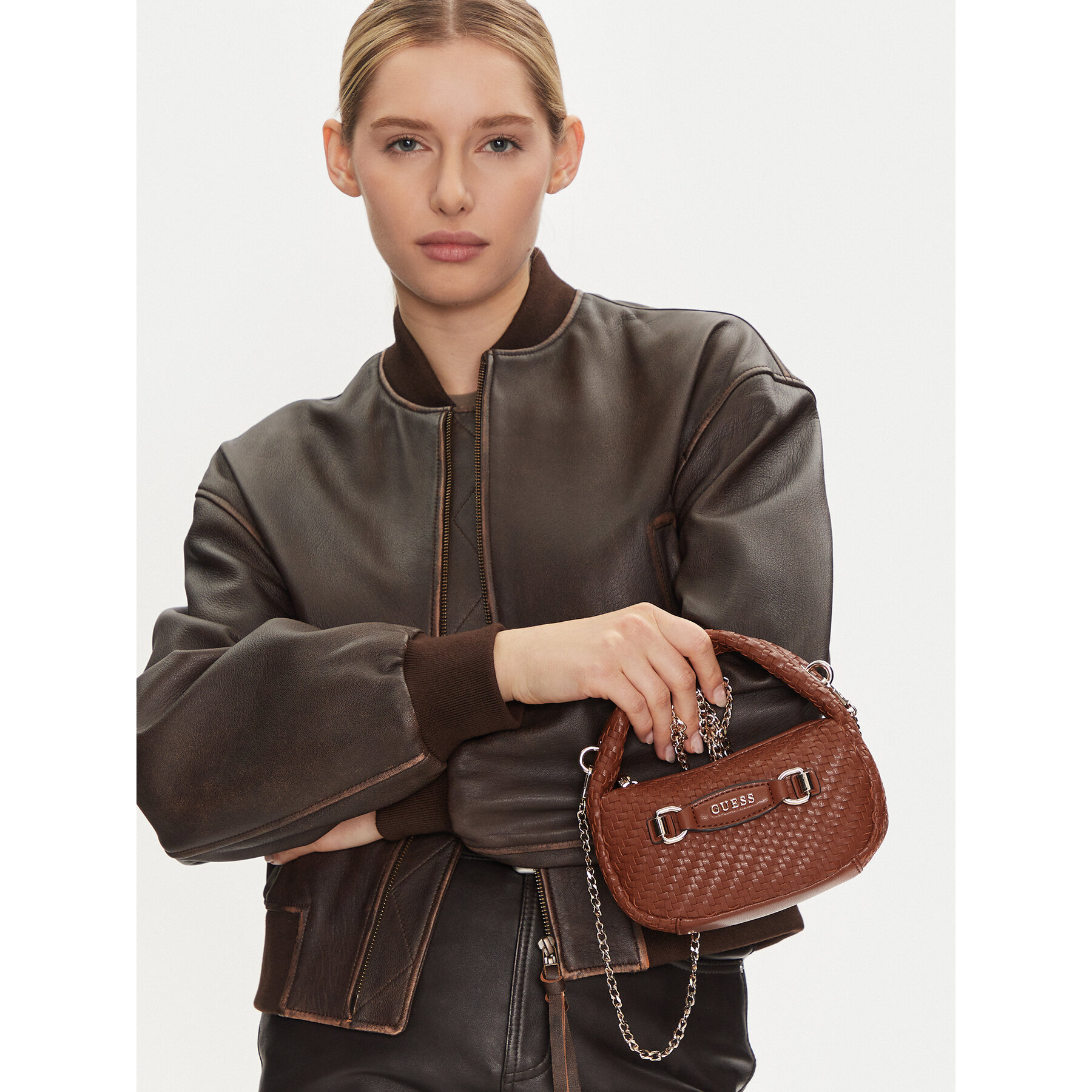 Handtasche Guess HWWG95 30730 Braun