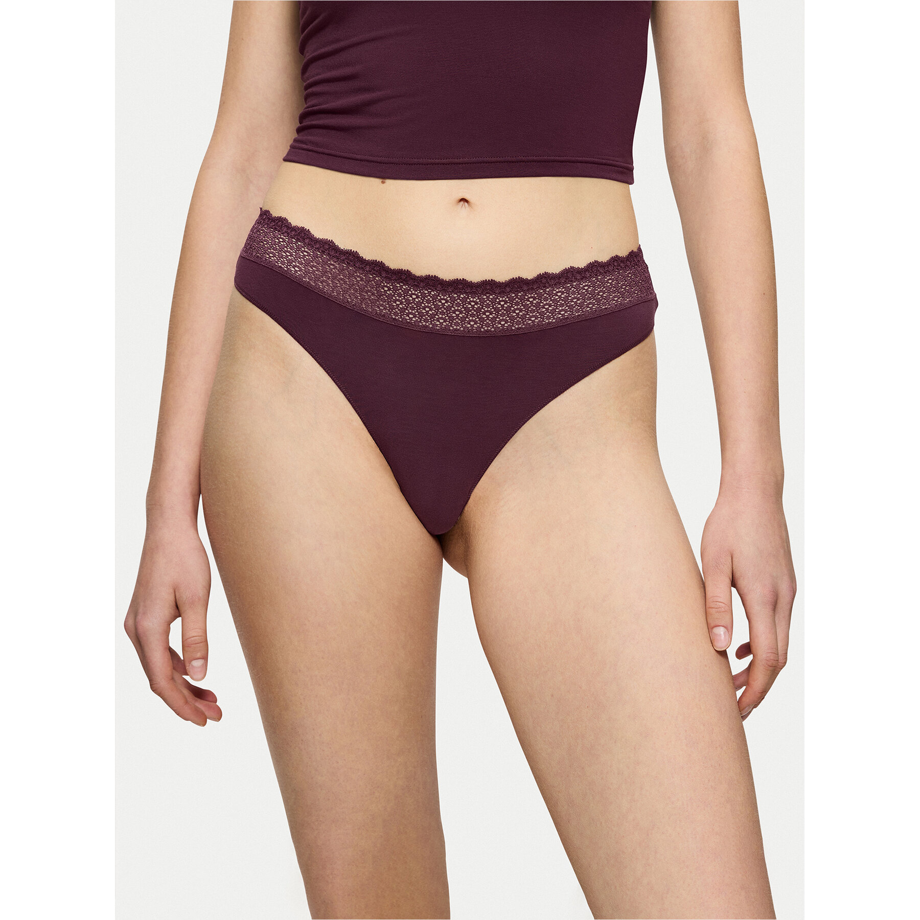 Triumph Tanga Feel Of Modal 10219764 Bordó