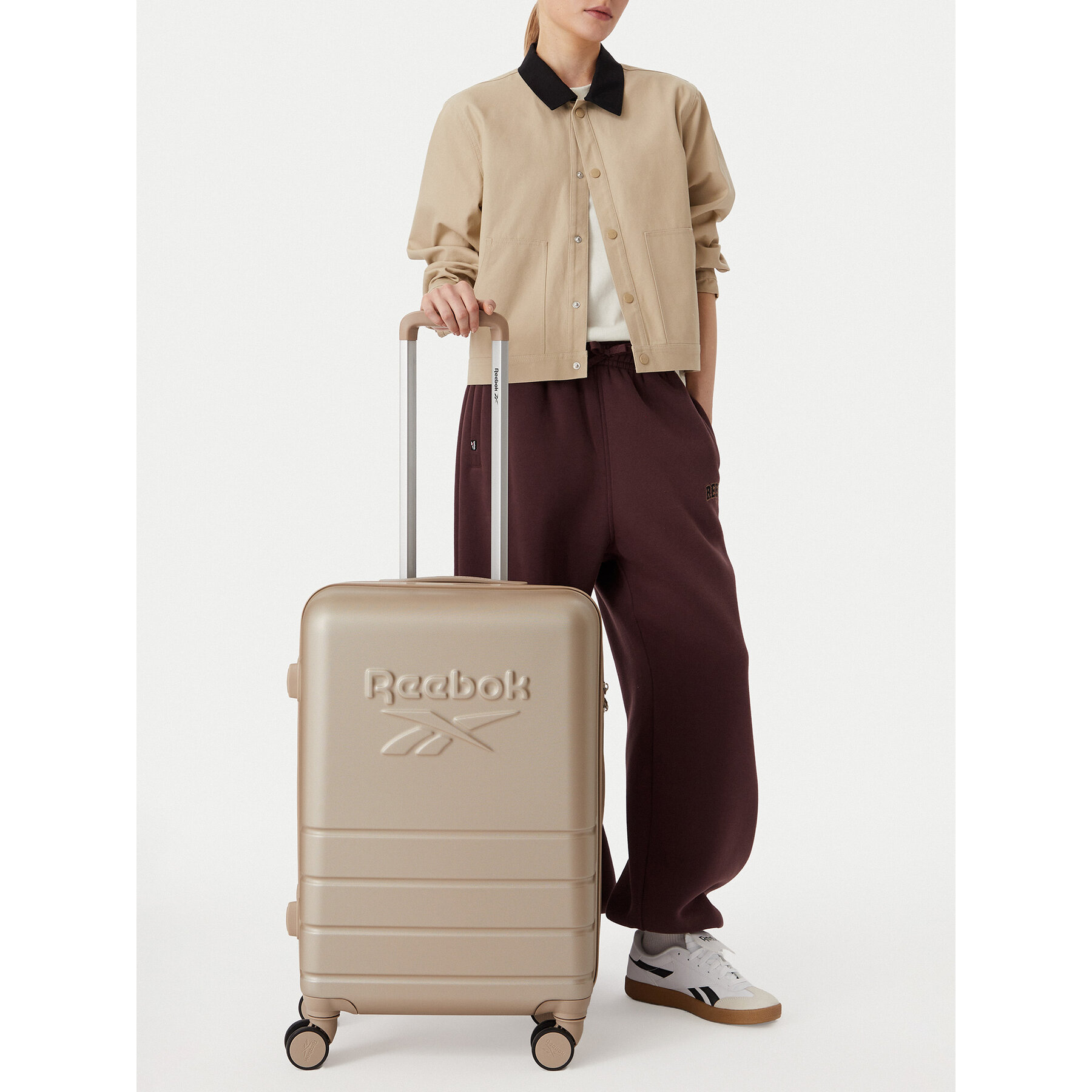 Srednji kofer Reebok CEOWB-RBK-WAL-011-CCC-M Bež