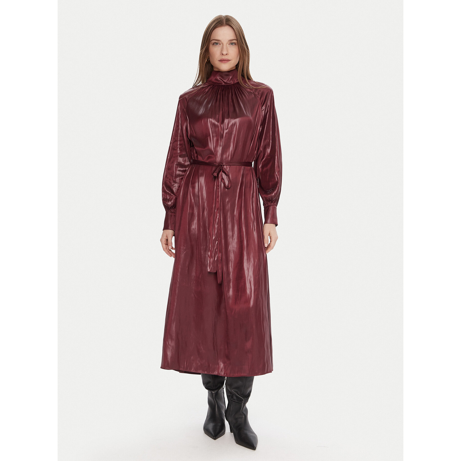 LOLA CASADEMUNT Coctailkleid LF2516017 Dunkelrot Regular Fit