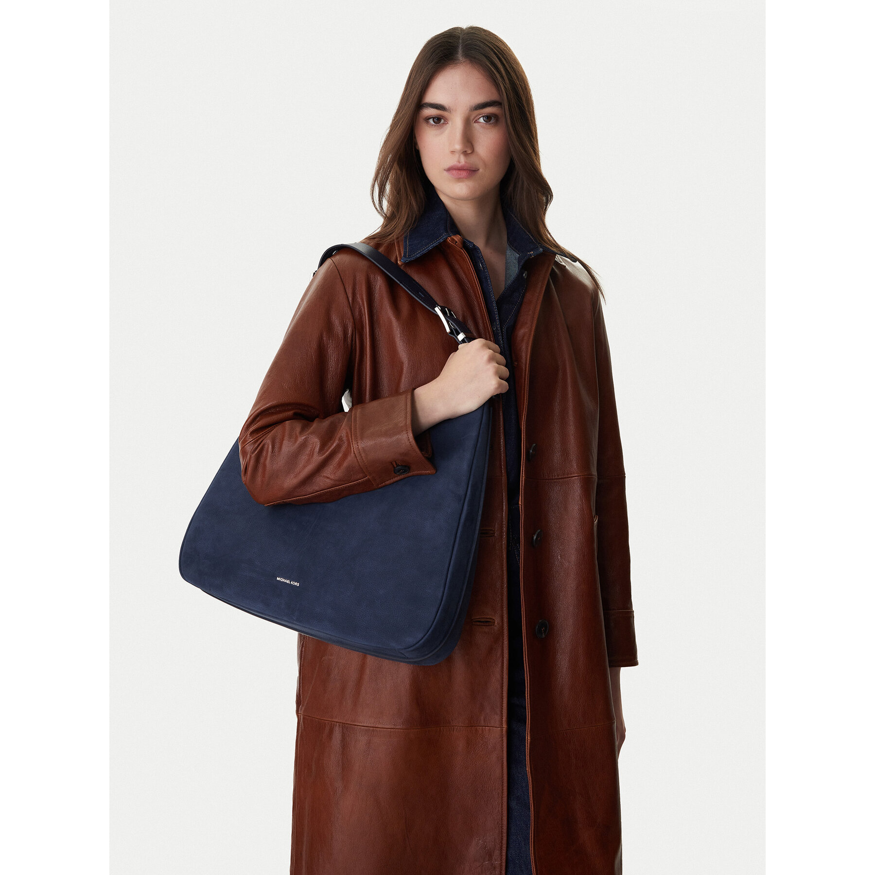 Torbica MICHAEL Michael Kors 30F4SY5H3T Tamnoplava