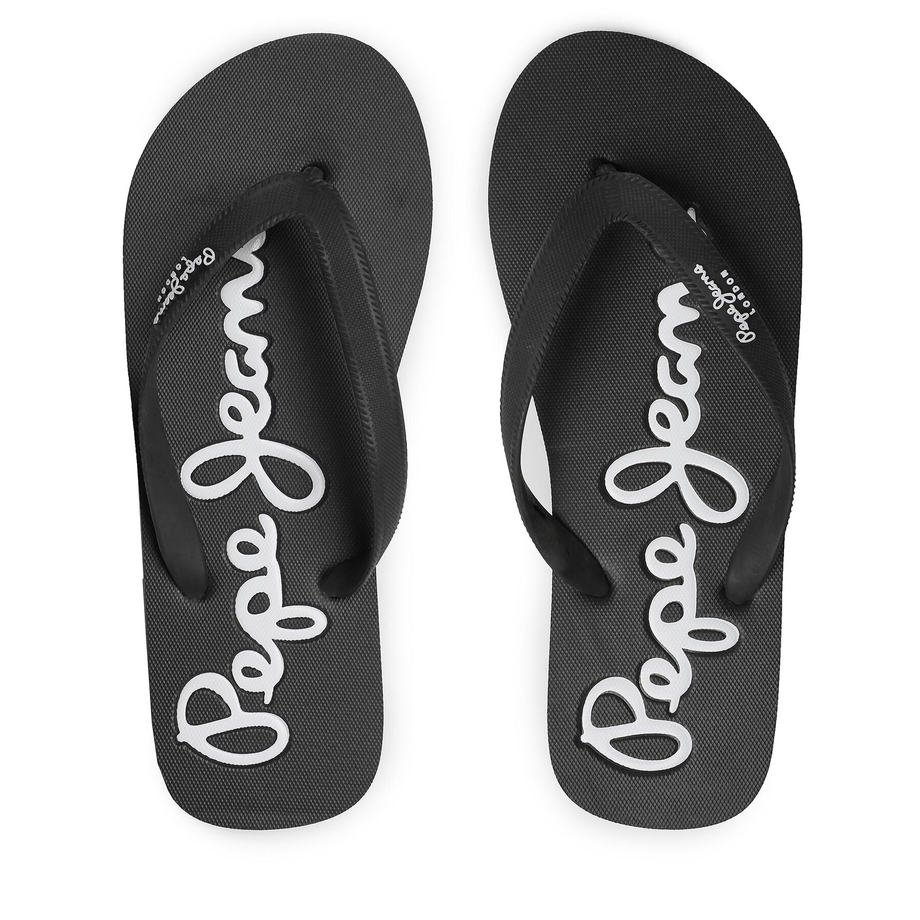 Tåsandaler Pepe Jeans Bay Beach Basic M PMS70128 Svart