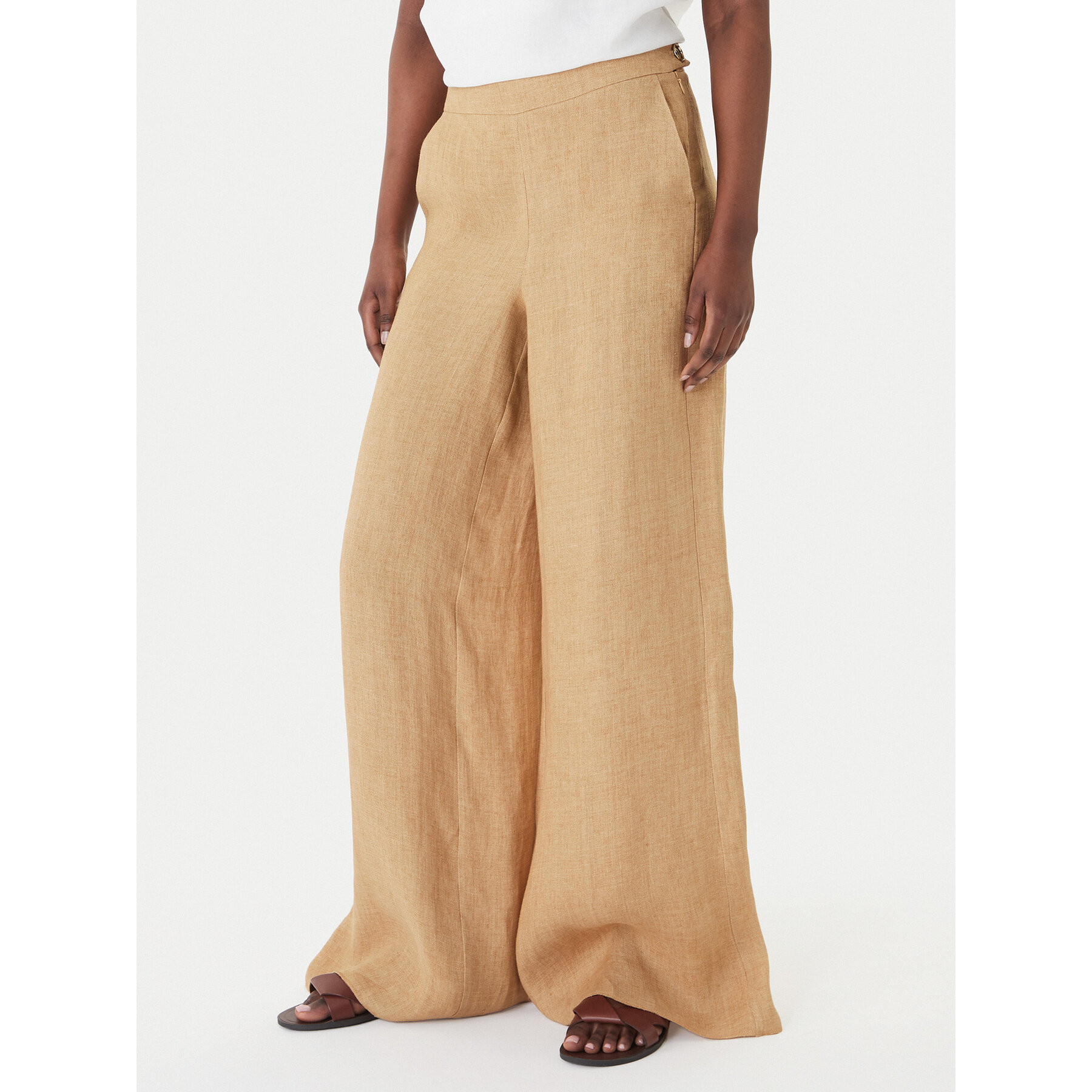 Marella Palazzohose Ottelia 2613131062 Beige Wide Leg
