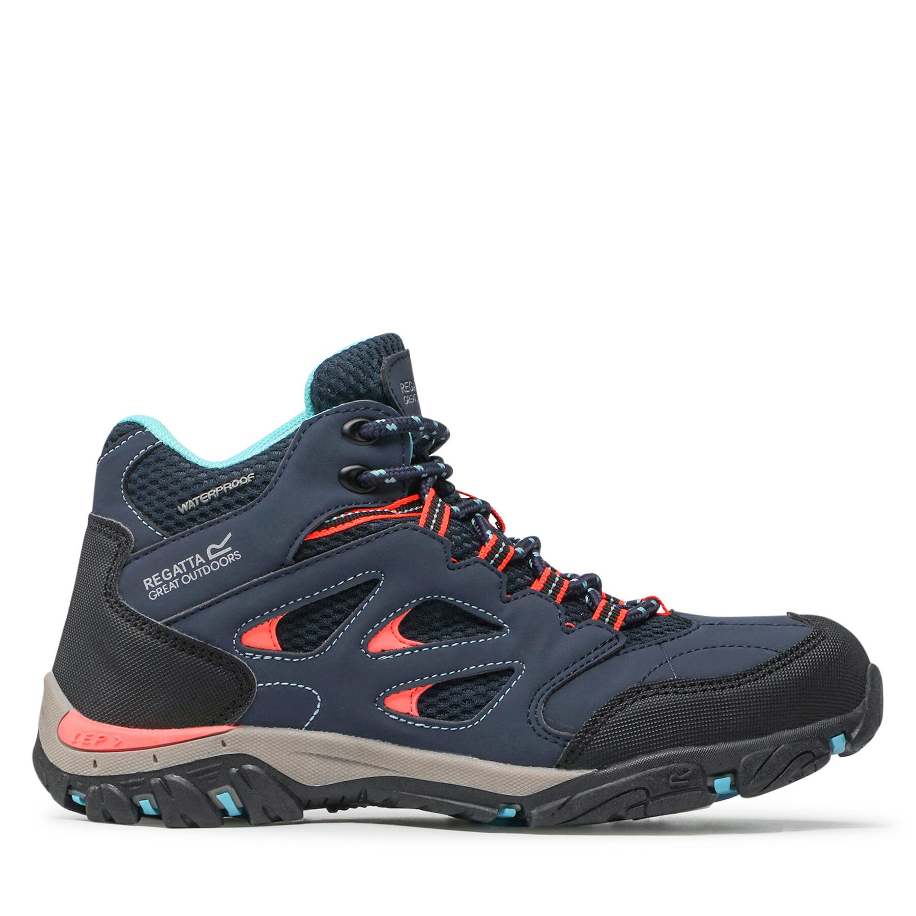 Scarpe da trekking Regatta Holcombe Iep Mid Jnr RKF573 Blu scuro