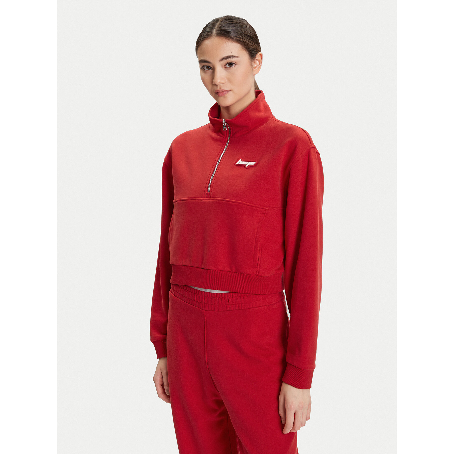 HUGO Sweatshirt Dorata_B 50542972 Rot Loose Fit