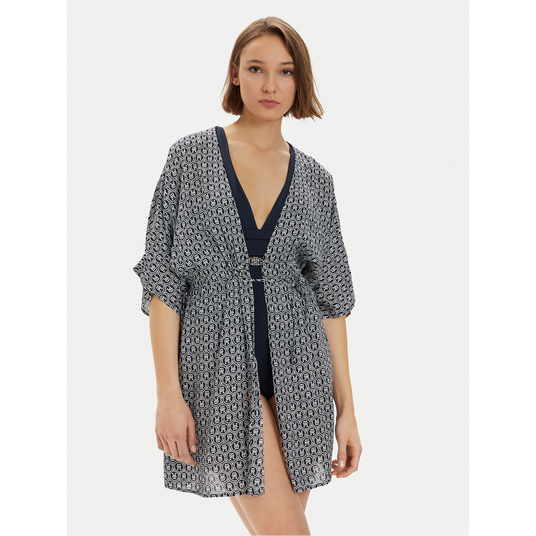 Tommy Hilfiger Pareo UW0UW05364 Dunkelblau Relaxed Fit
