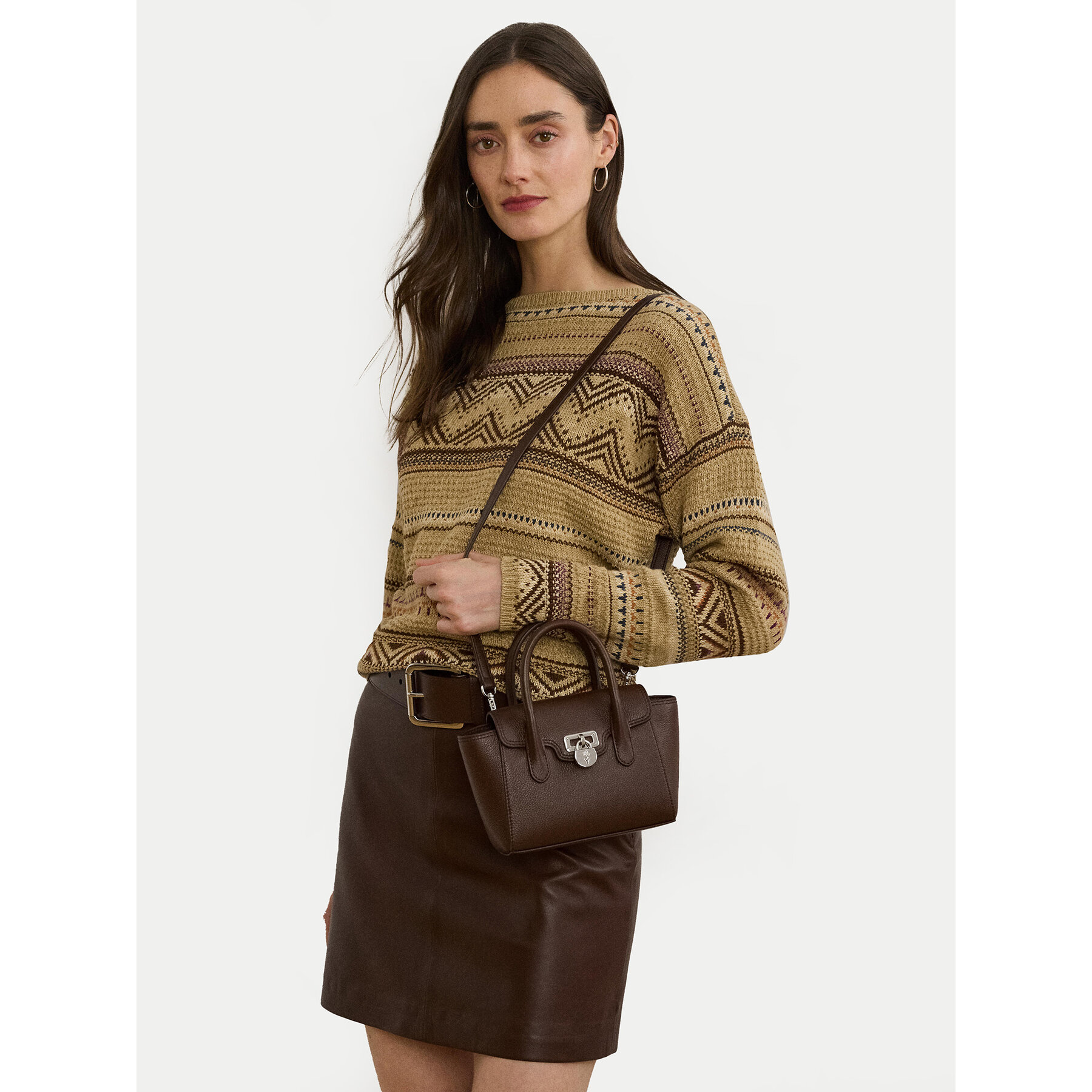 Дамска чанта LAUREN RALPH LAUREN 431969349007 Кафяв