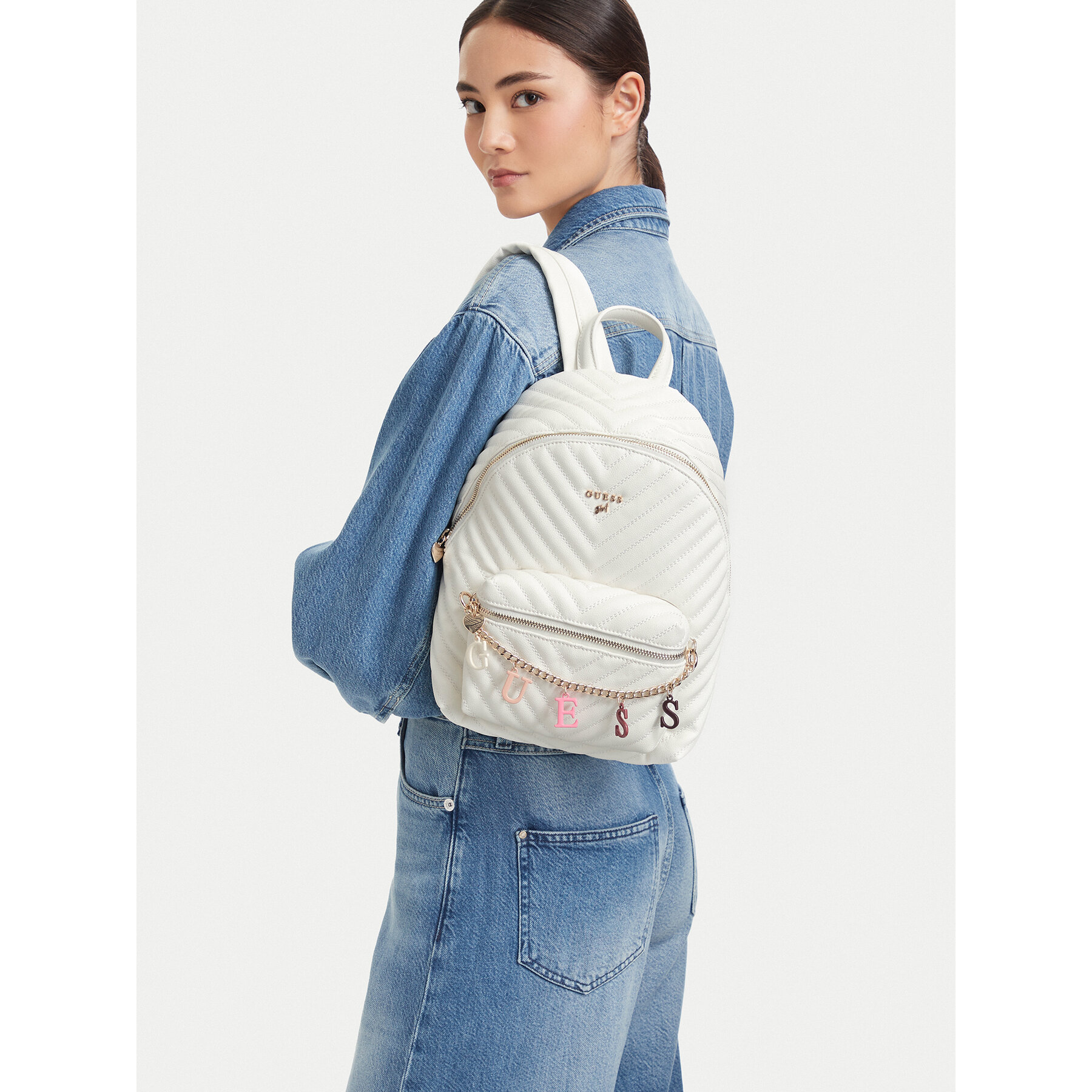 Rucsac Guess J4RZ17 WFZL0 Alb
