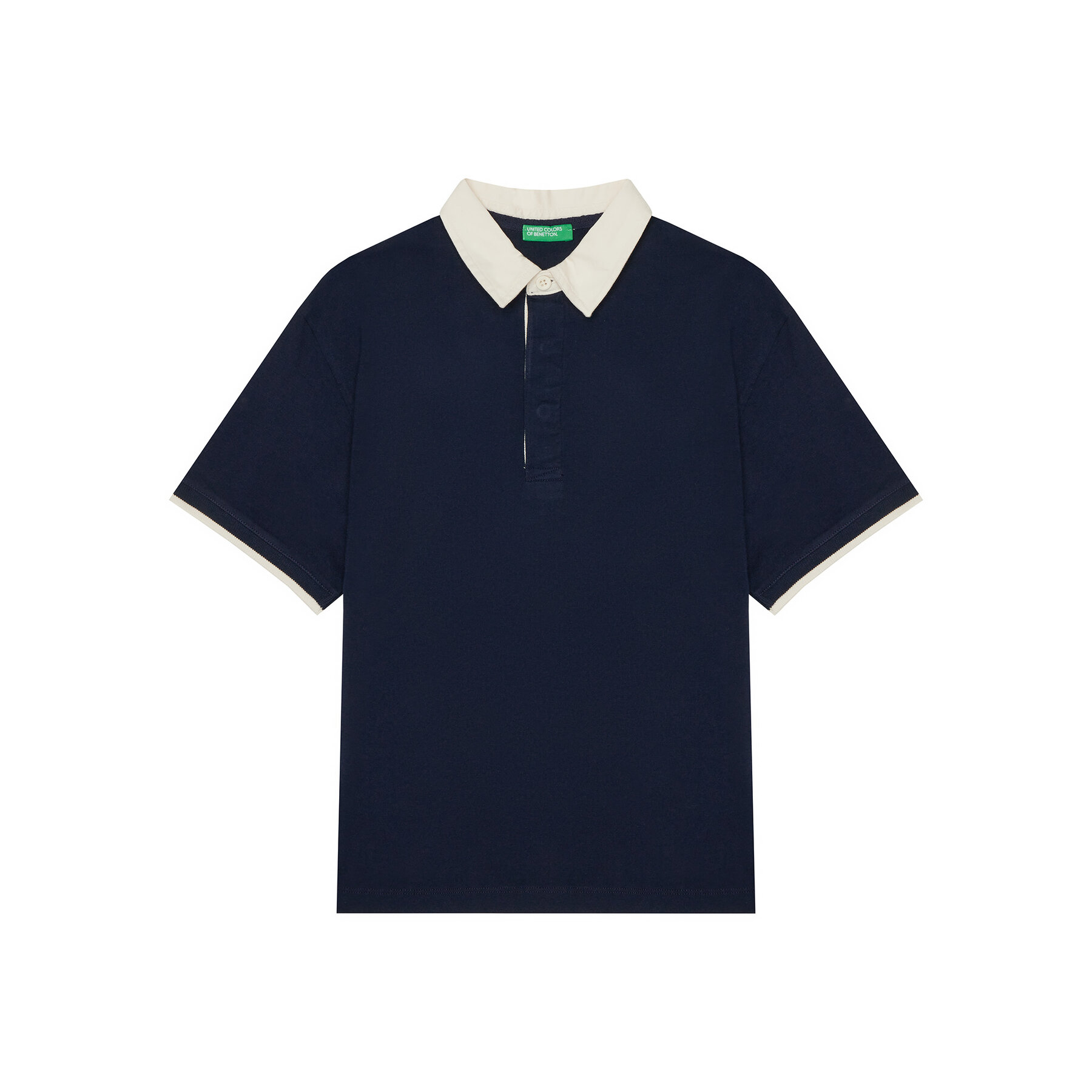 United Colors Of Benetton Polo marškinėliai 3MI5C301U Tamsiai mėlyna Relaxed Fit