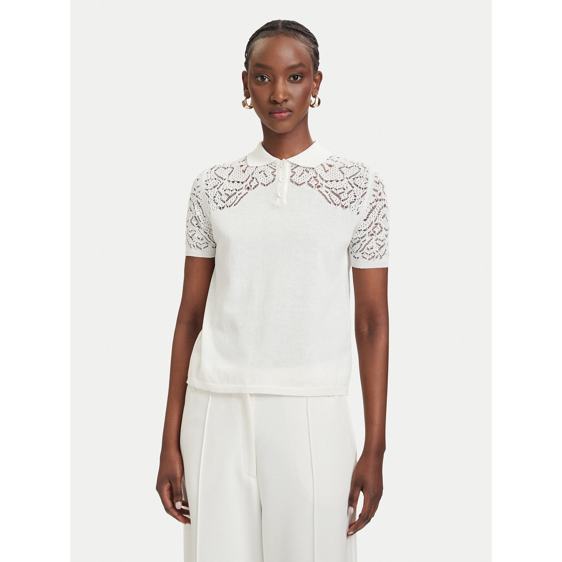 MAX&Co. Πουλόβερ MColonza 2616361043200 Εκρού Regular Fit