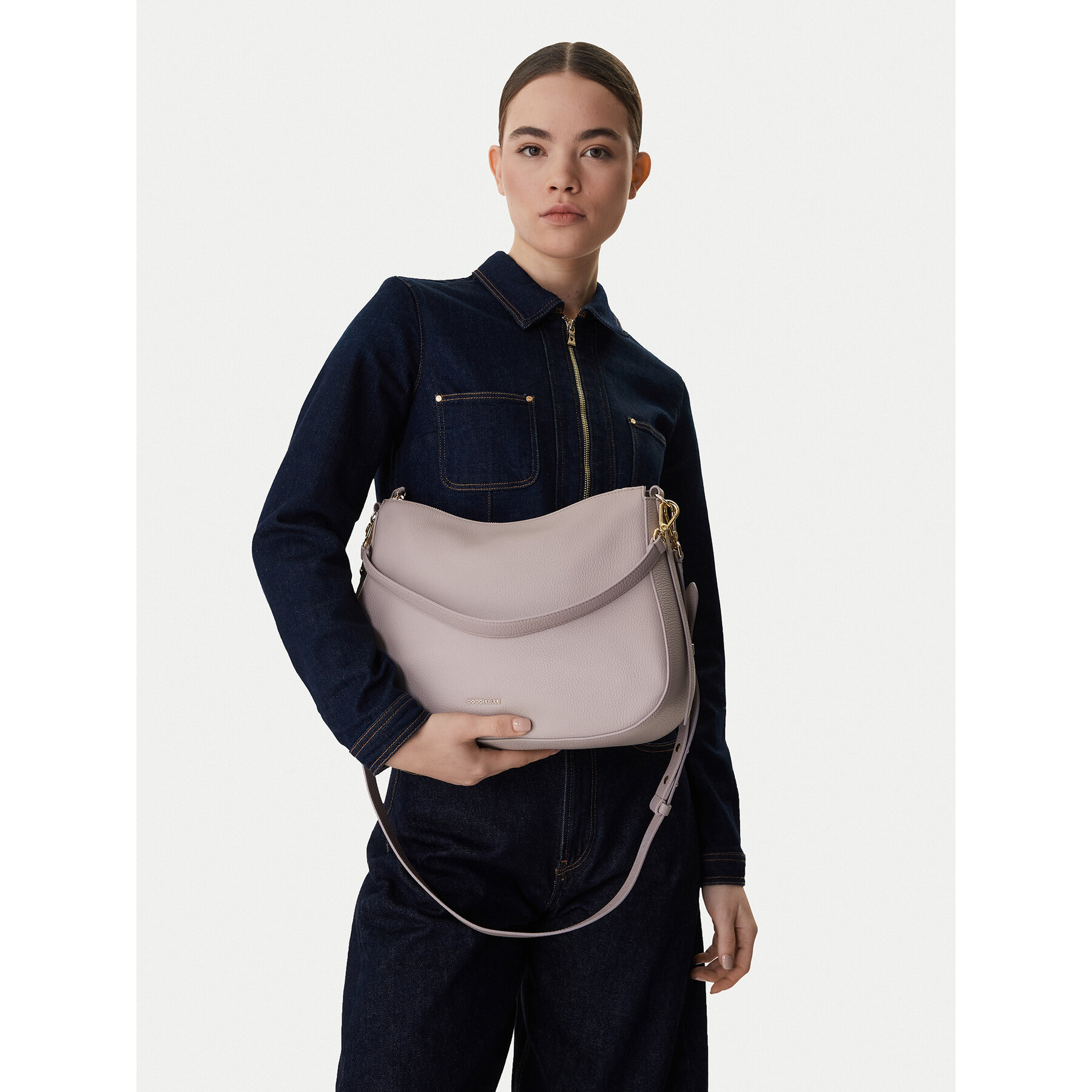 Geantă Coccinelle U45 Coccinellenory E1 U45 13 01 01 Gri