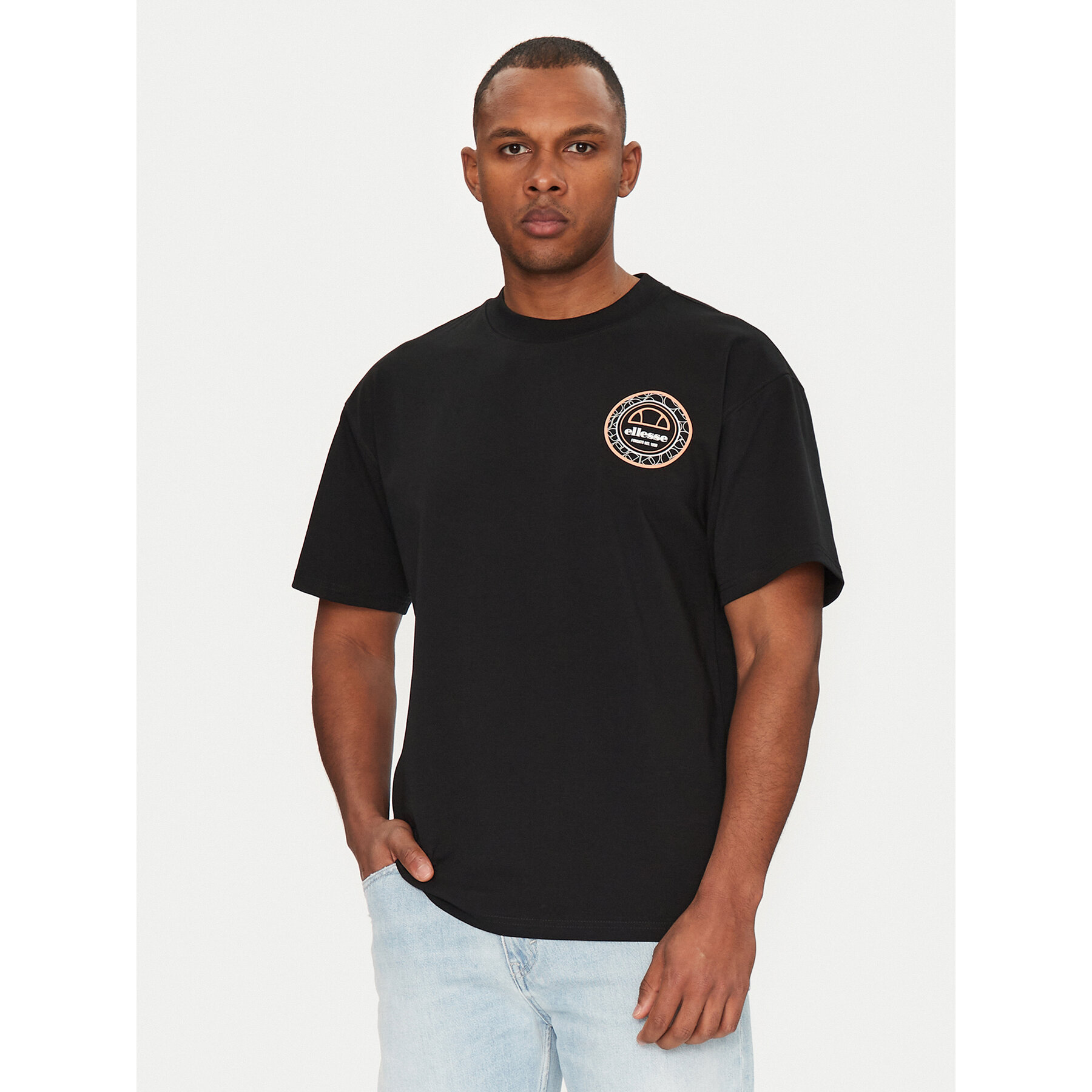 Ellesse T-Shirt Duomo SHZ21889 Μαύρο Relaxed Fit