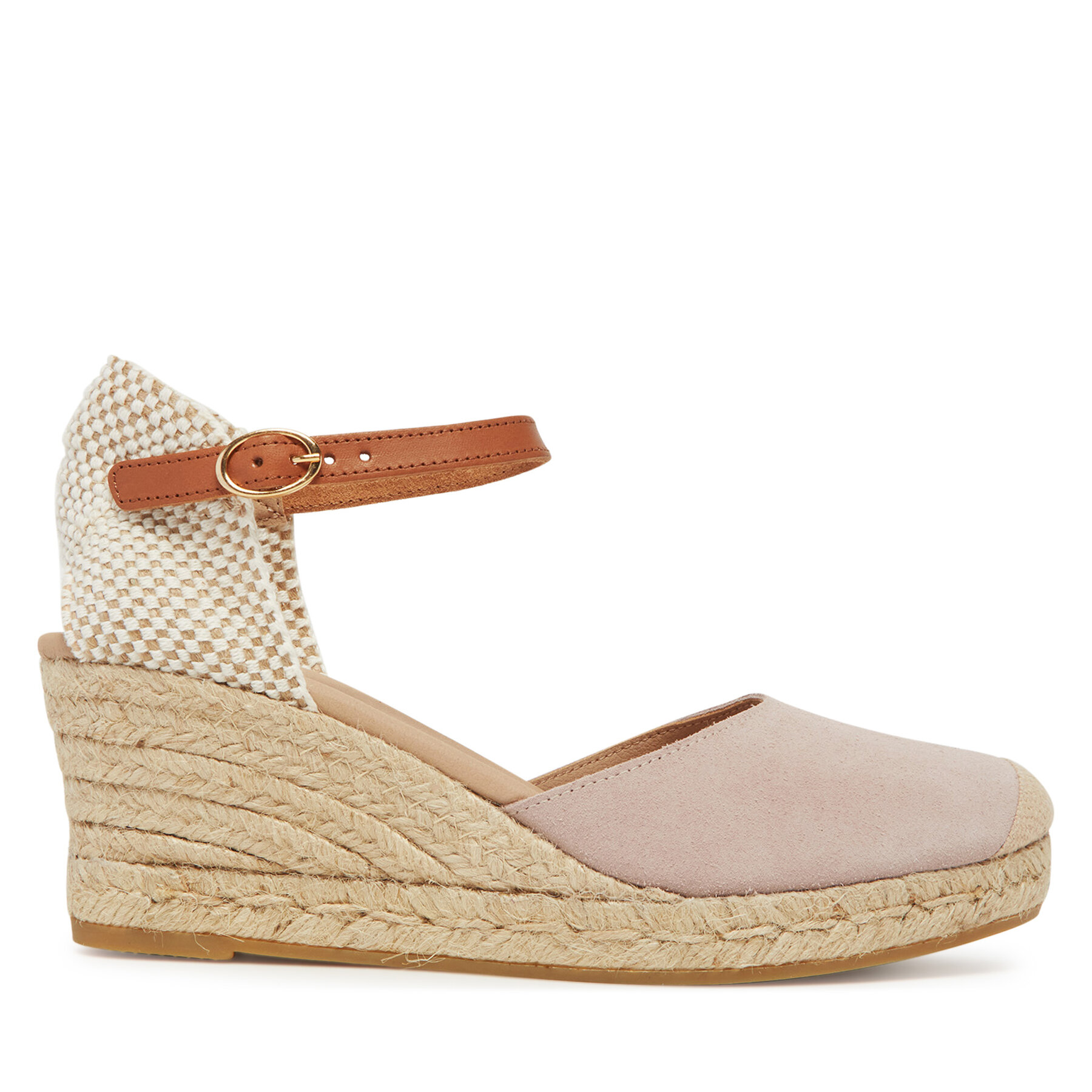 Espadrilles Genuins Carina Velour G106385 Rozā