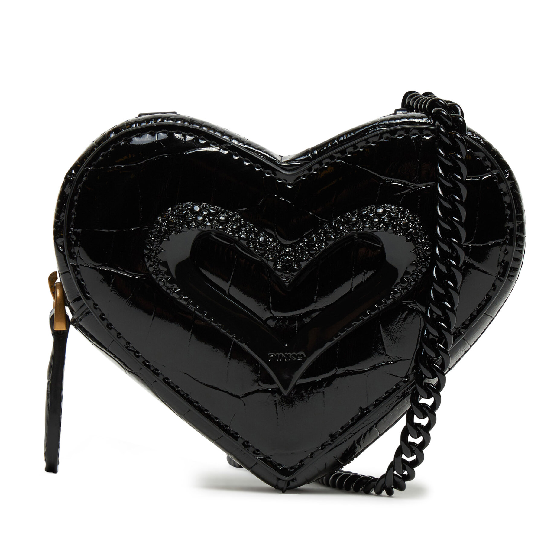 Portamonete PINKO Heart Pills Holder . AI 24-25 PCPL 103835 Z1SY Nero