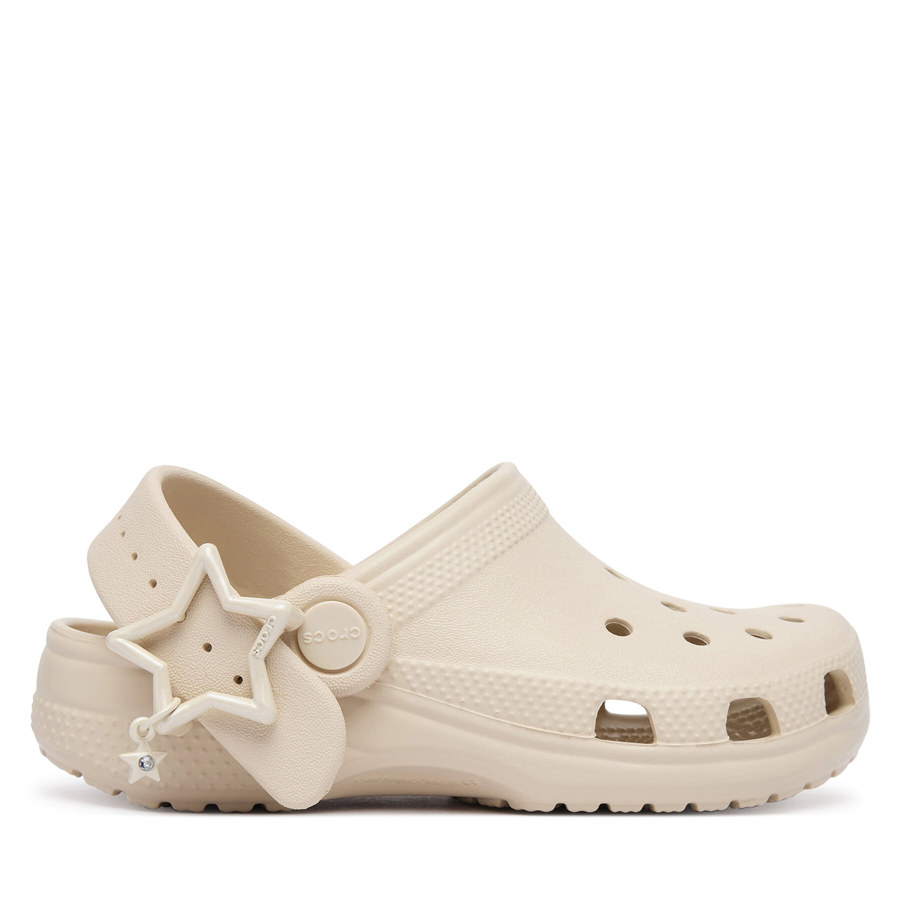Şlapi Crocs Classic Star Buckle Clog 213941 Bej deschis