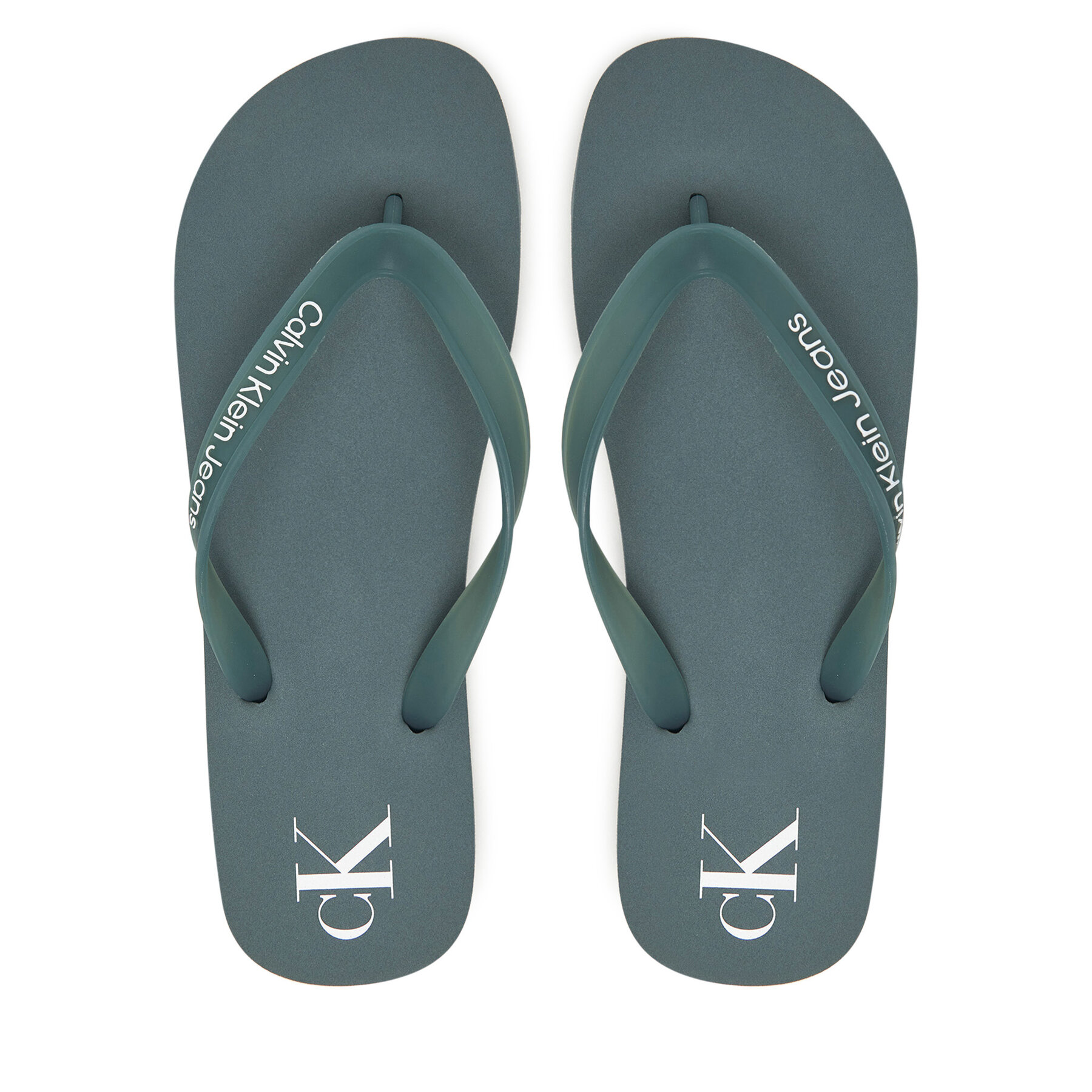 Męskie Japonki Calvin Klein Jeans, Rozmiar 46 Turkusowy Beach Sandal Transparent Tpu YM0YM01267