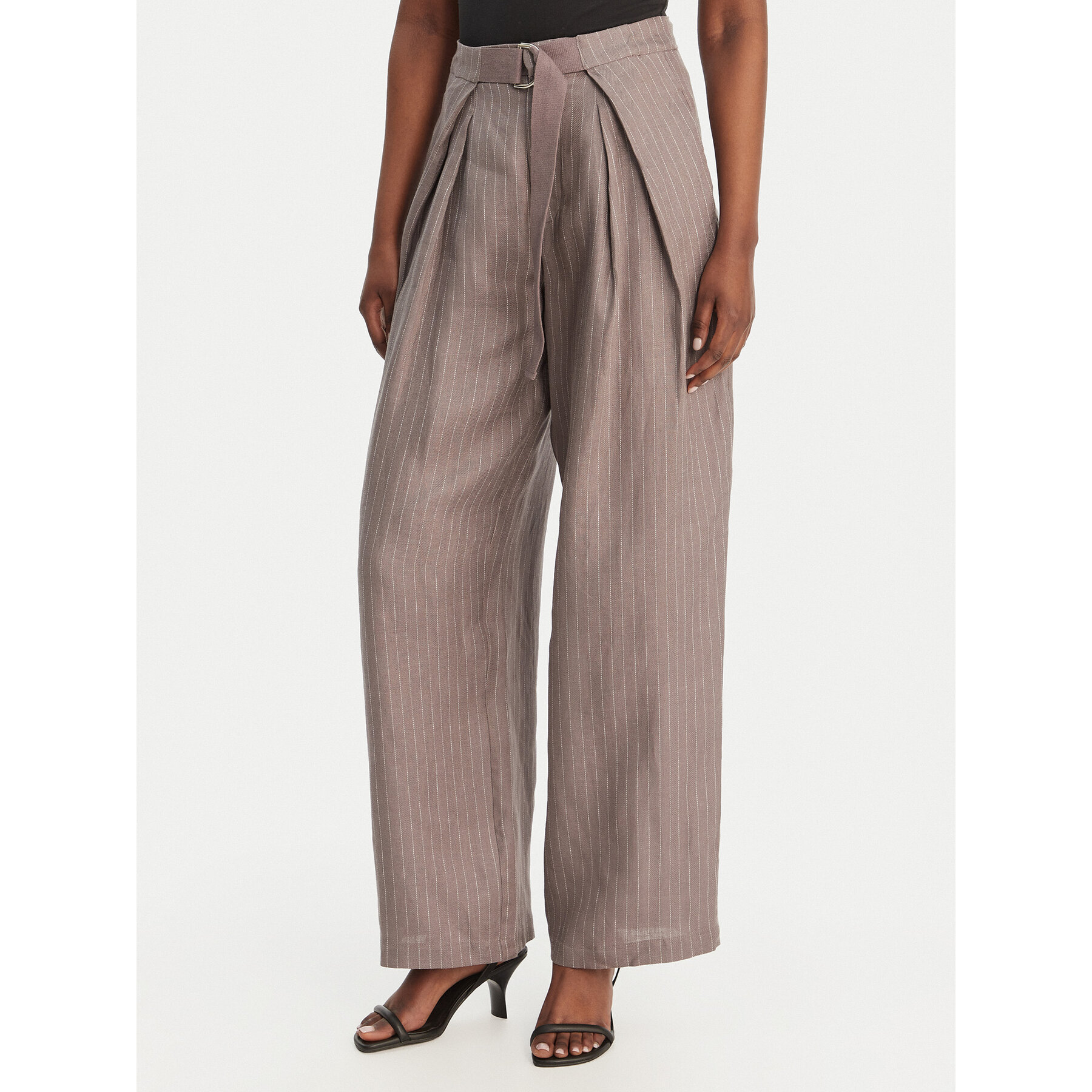 Eleh Stoffhose SS260028 Grau Oversize
