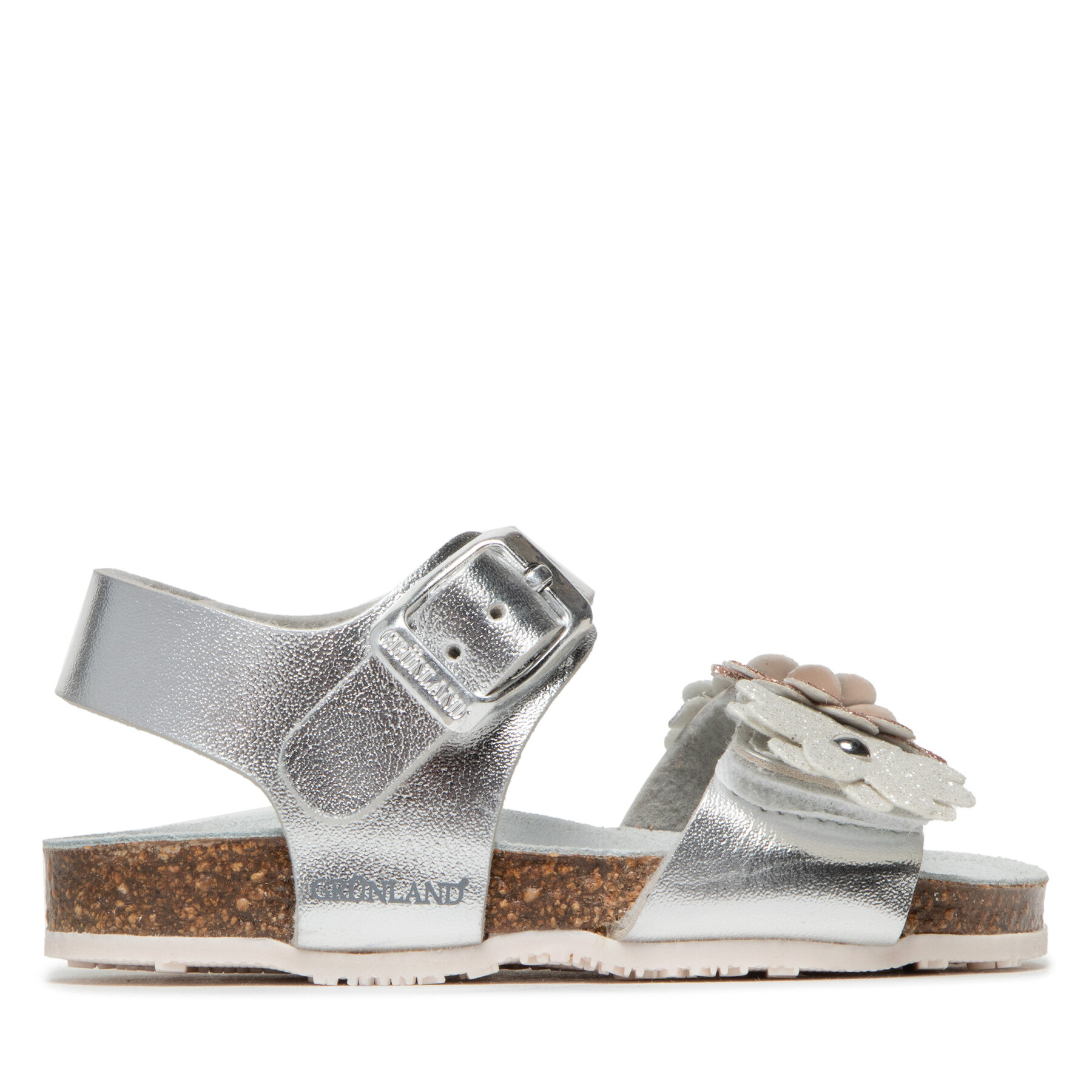Σανδάλια Grünland Afre SB1808-40 Ασημί