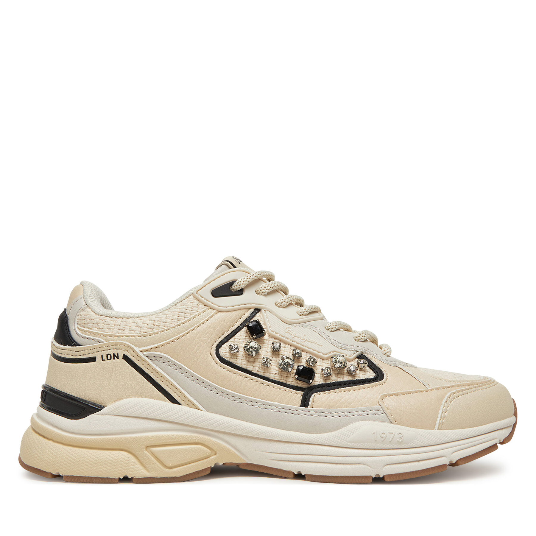Sneakersy Pepe Jeans PLS60029 Écru