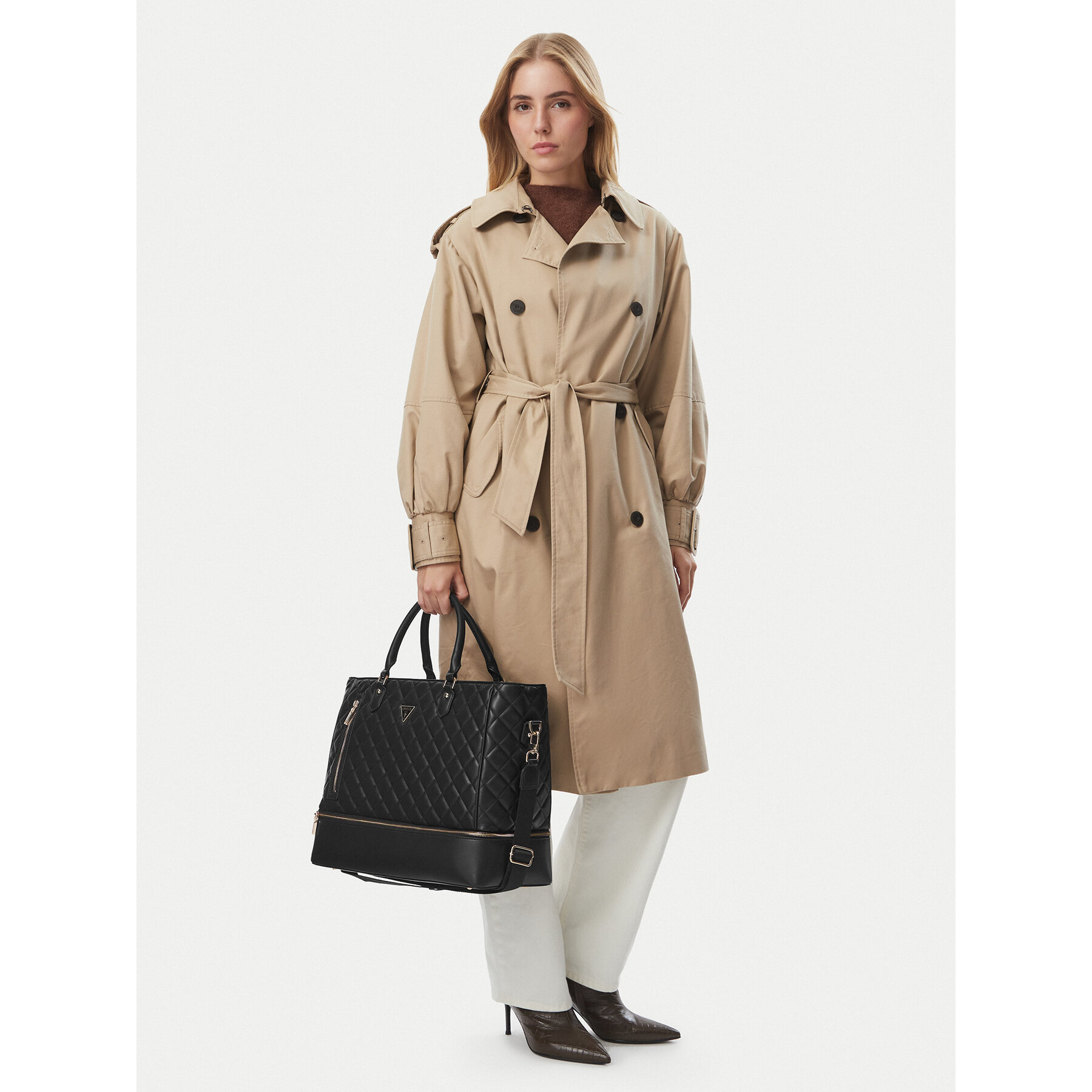 Torba za vikend Guess Juliet Travel TWQN24 56415 Črna