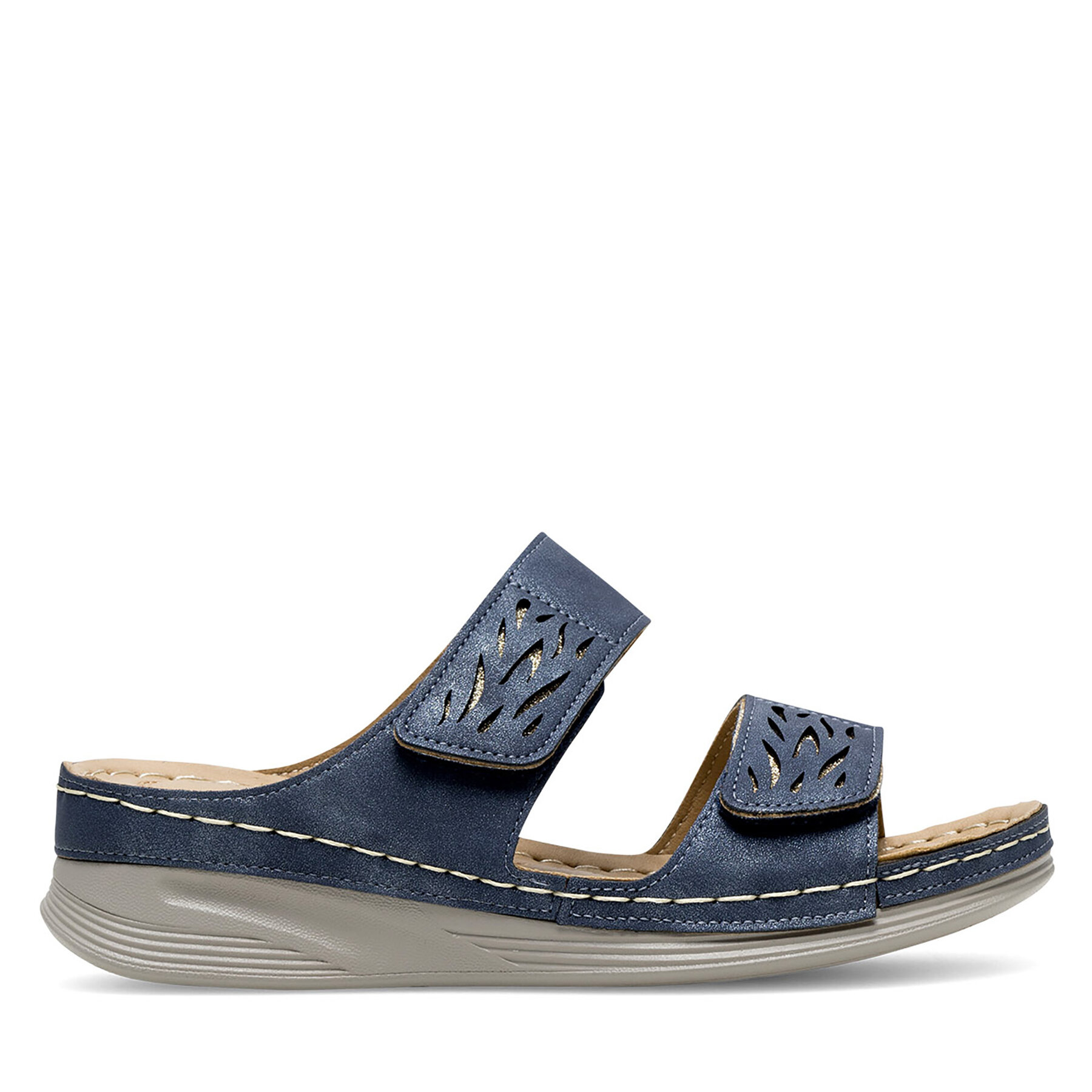 Damen Pantoletten Clara Barson, Schuhgröße 39, Blau, WYL05010-11