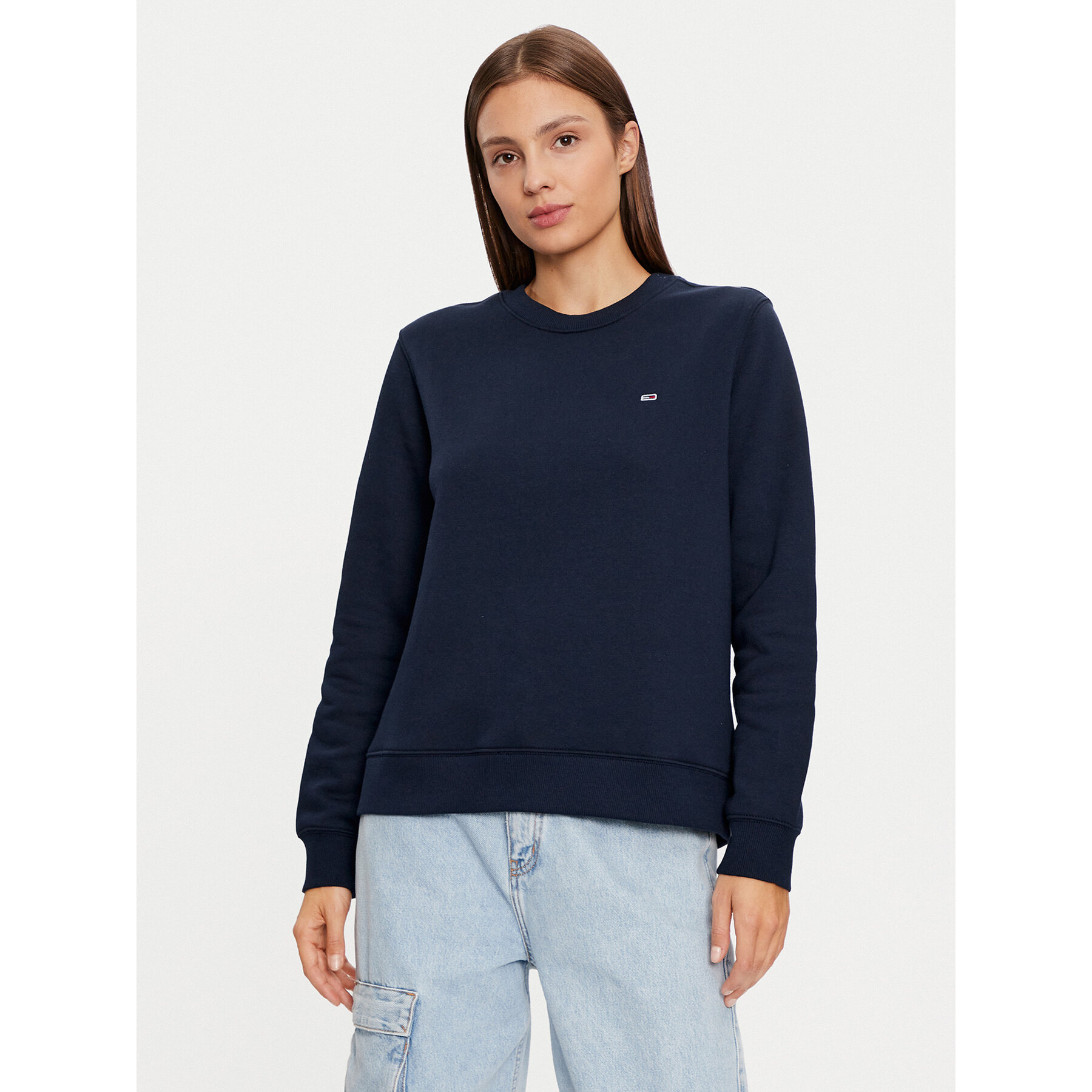Tommy Jeans Sweatshirt DW0DW19959 Dunkelblau Regular Fit