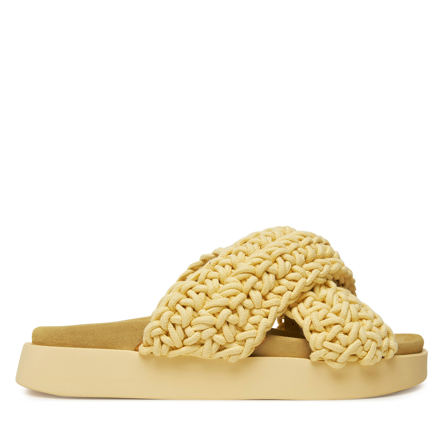 Παντόφλες Inuikii Woven 70104-105 Κίτρινο