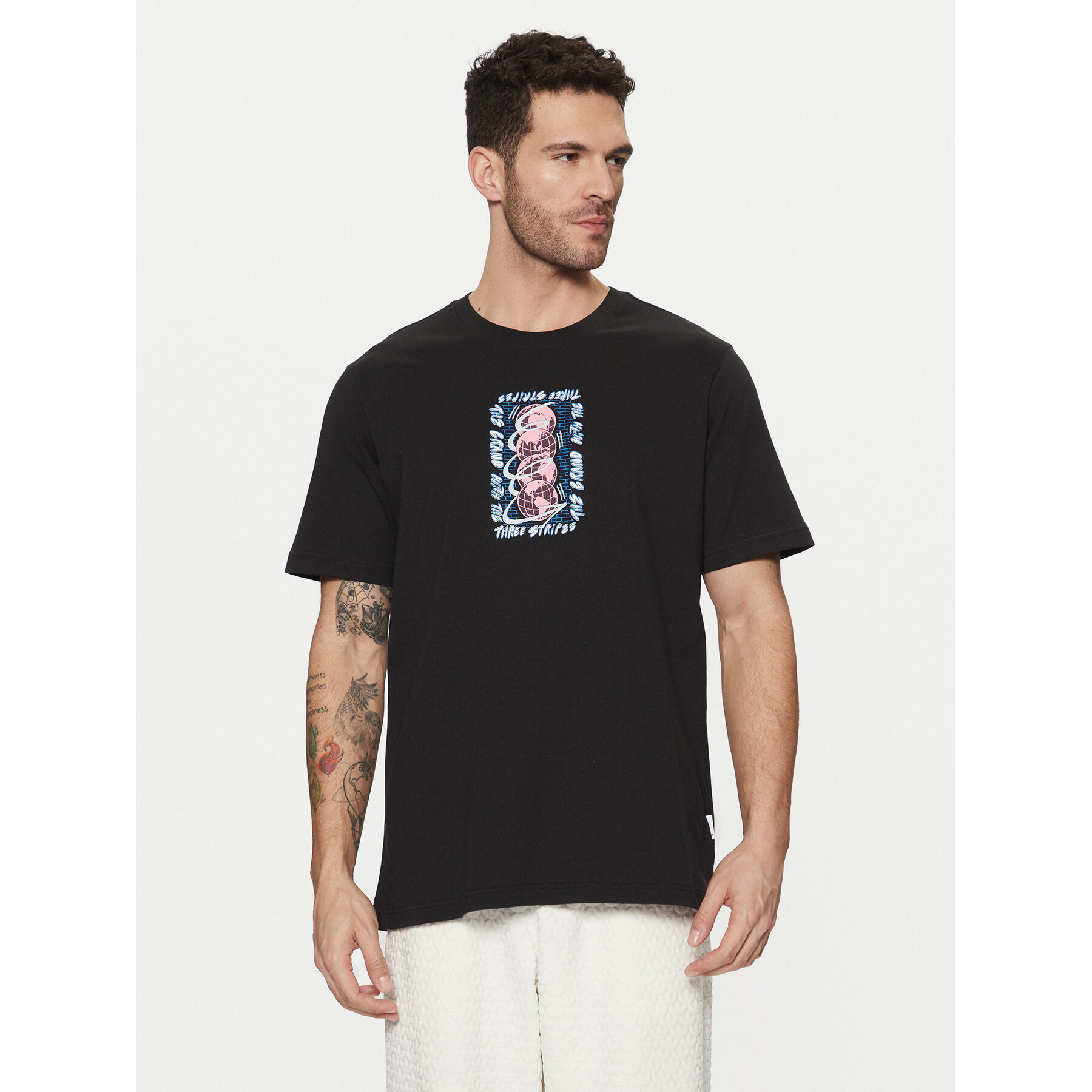 adidas T-Shirt Trefoil Series JP2670 Μαύρο Regular Fit