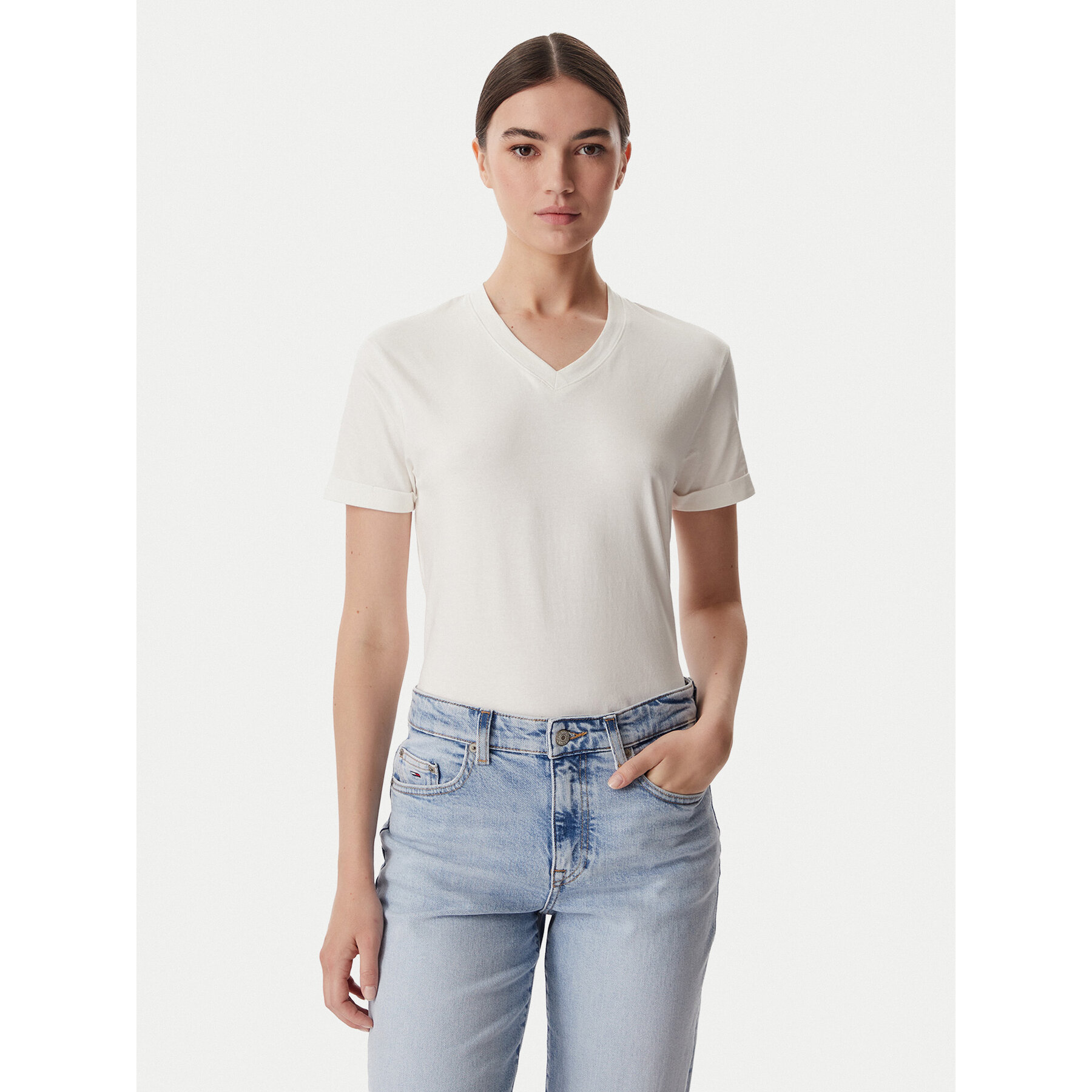 Beverly Hills Polo Club T-Shirt W126-BHLTS-1029-01X Weiß Regular Fit