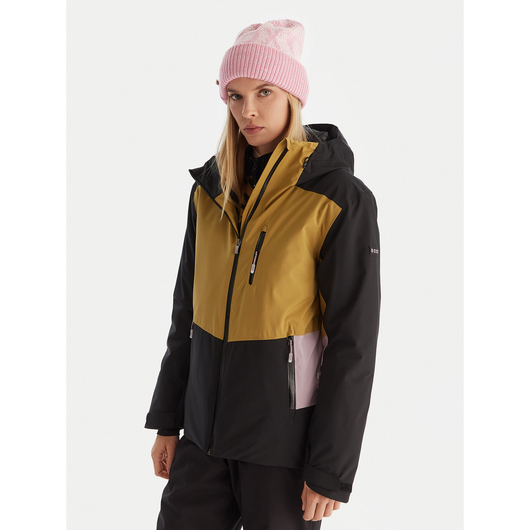 Roxy Skijacke Stormdash Jk ERJTJ03520 Beige Tailored Fit