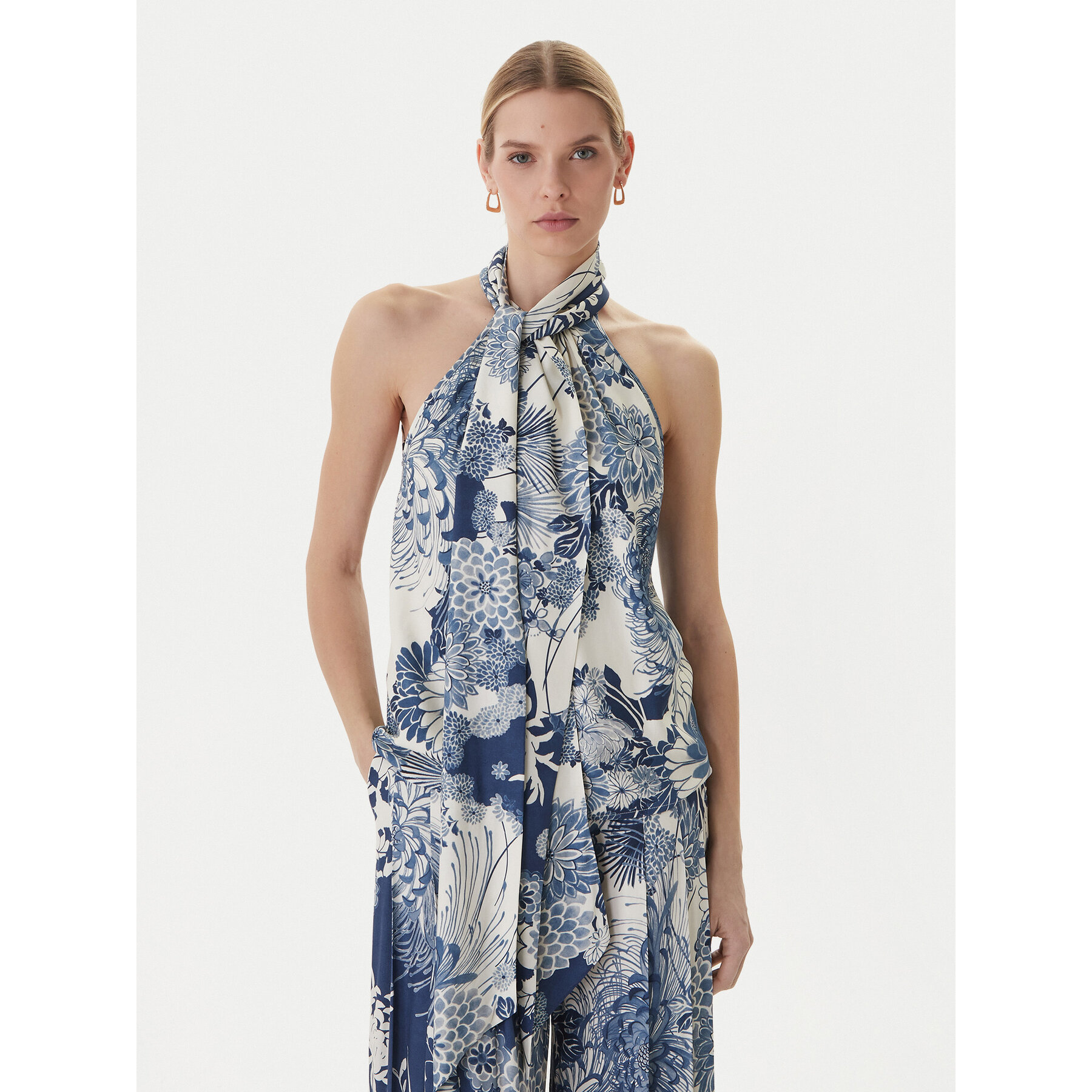 Guess Τοπ W6GHA2 W2463 Μπλε Regular Fit