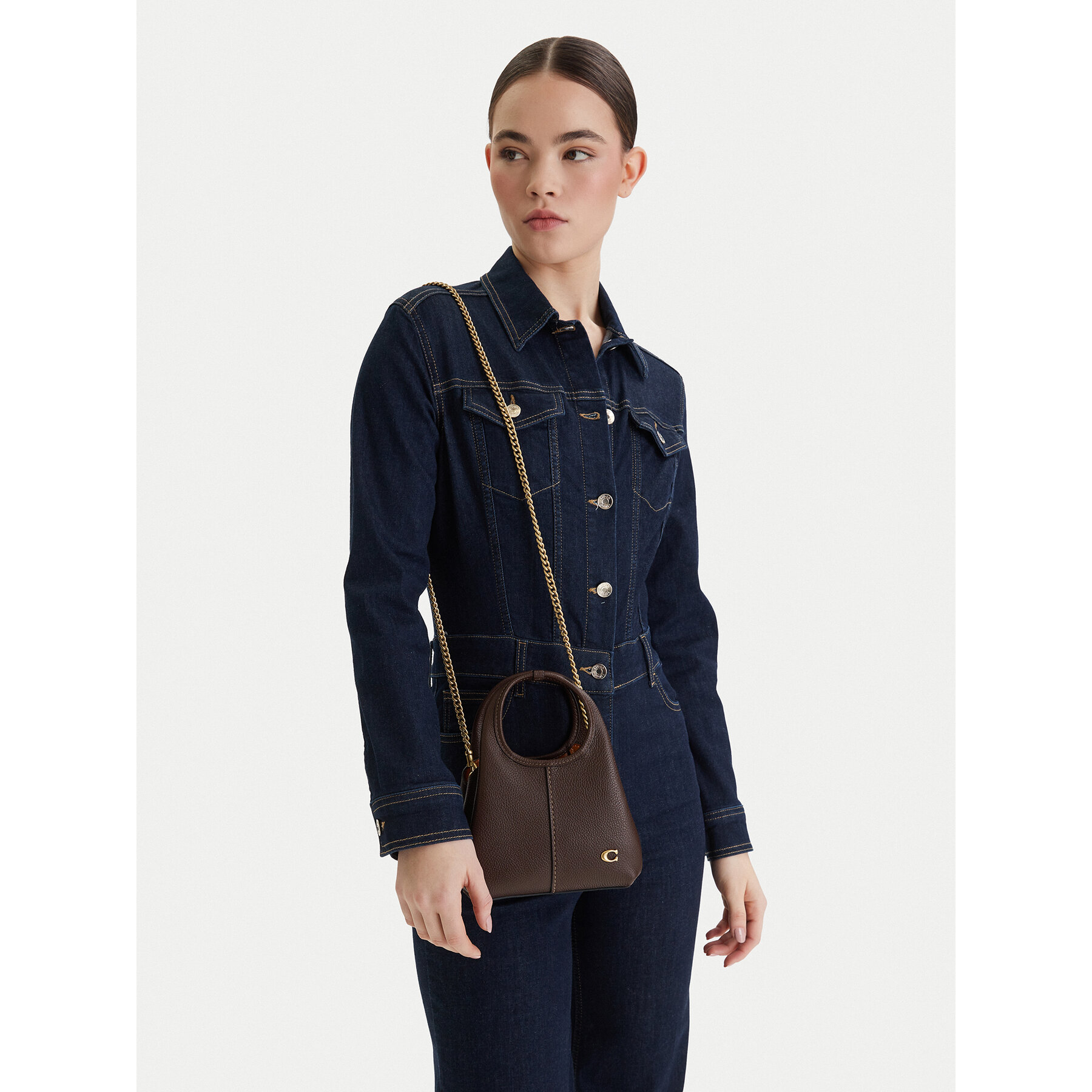 Geantă Coach Lana 19 CCY32 Negru