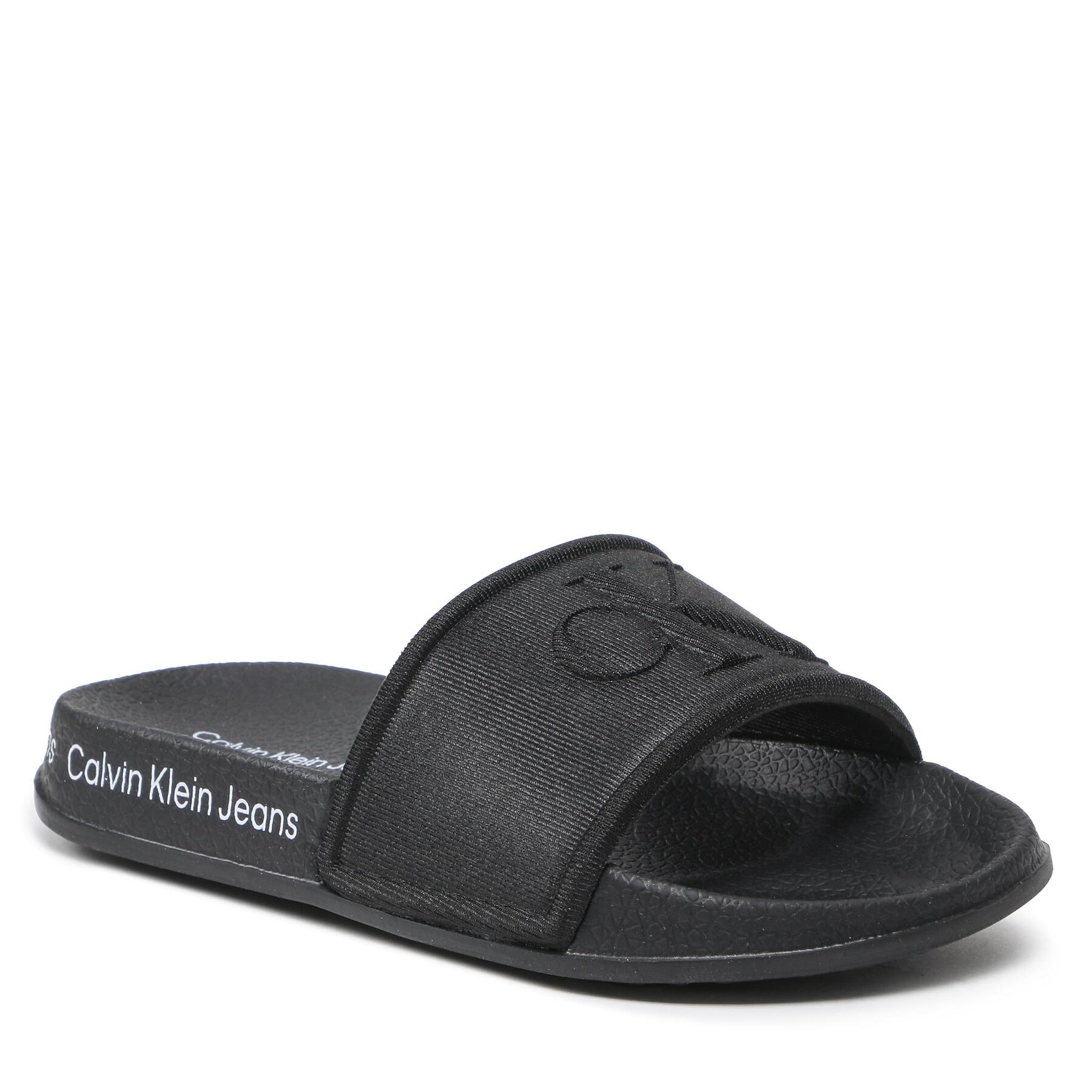 Papucs Calvin Klein Jeans Logo Pool Slide V3B0-80637-1231 M Black 999