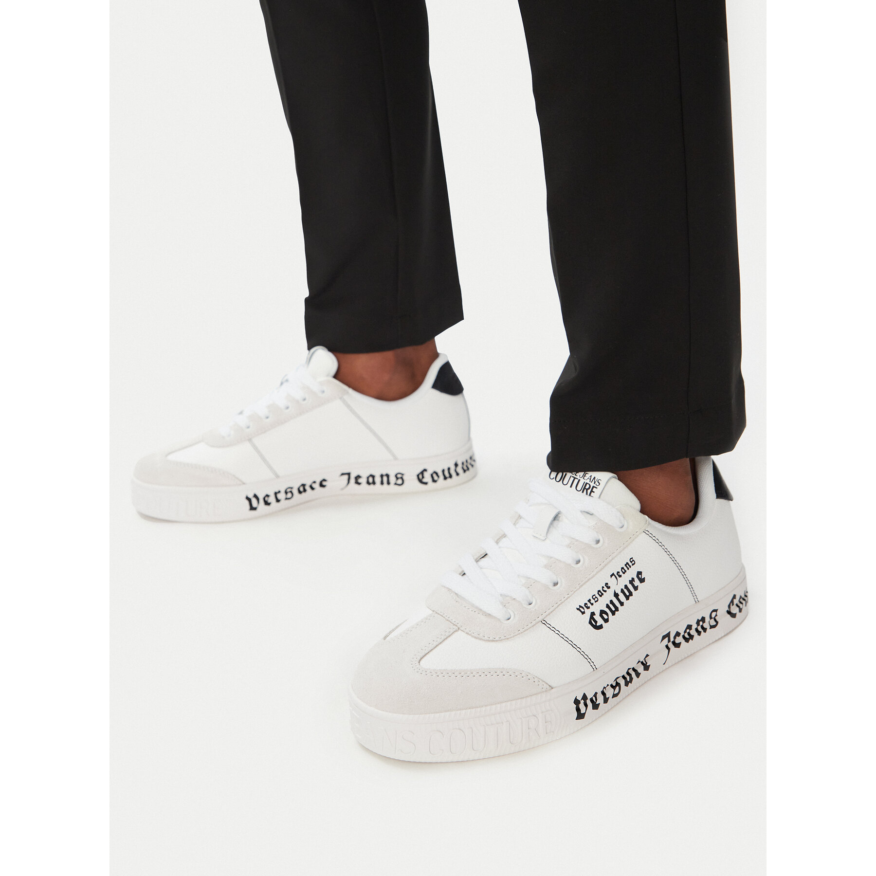 Sneakers Versace Jeans Couture 80YA3SK6 ZPB82 Alb