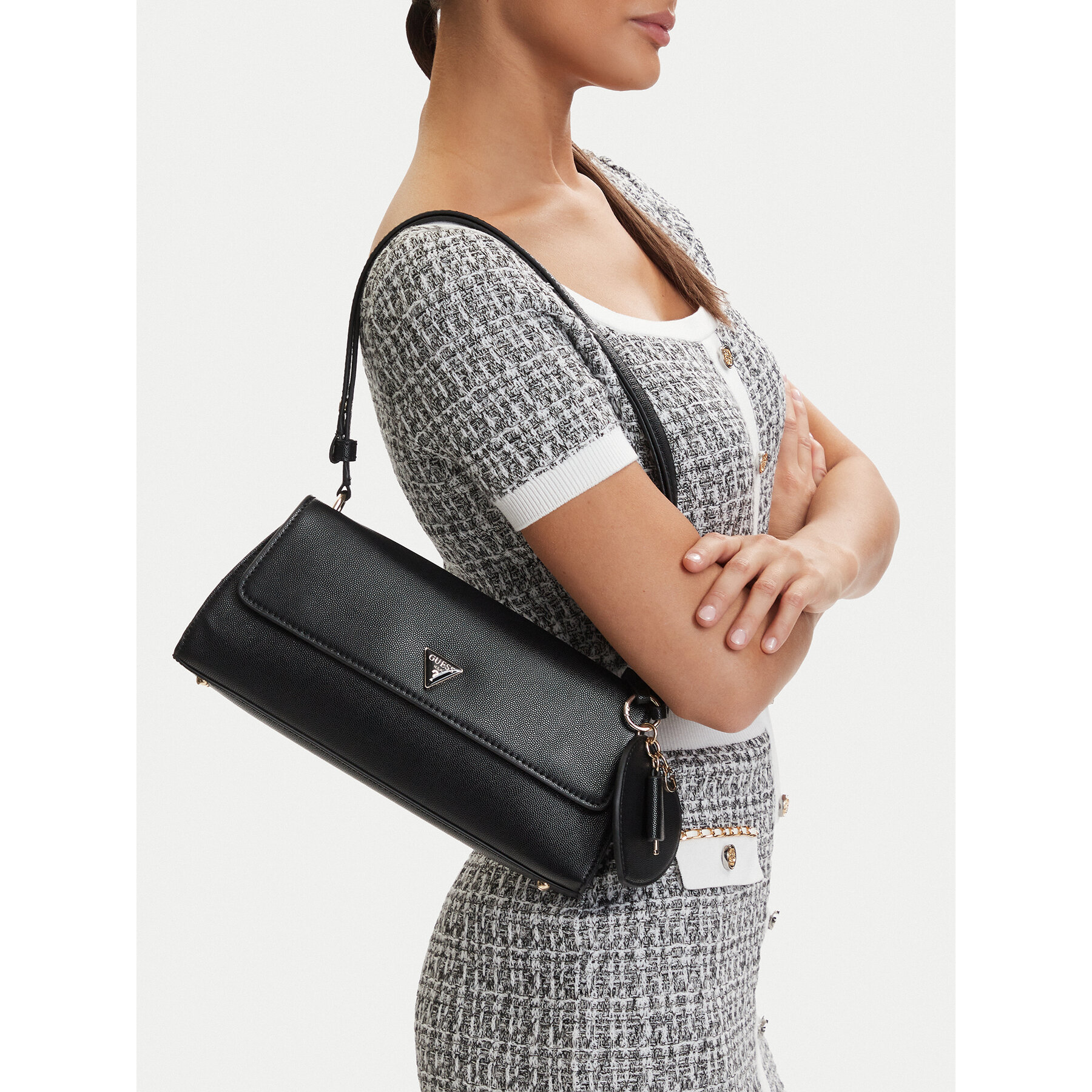 Τσάντα Guess Isobel HWBG99 32210 Μαύρο