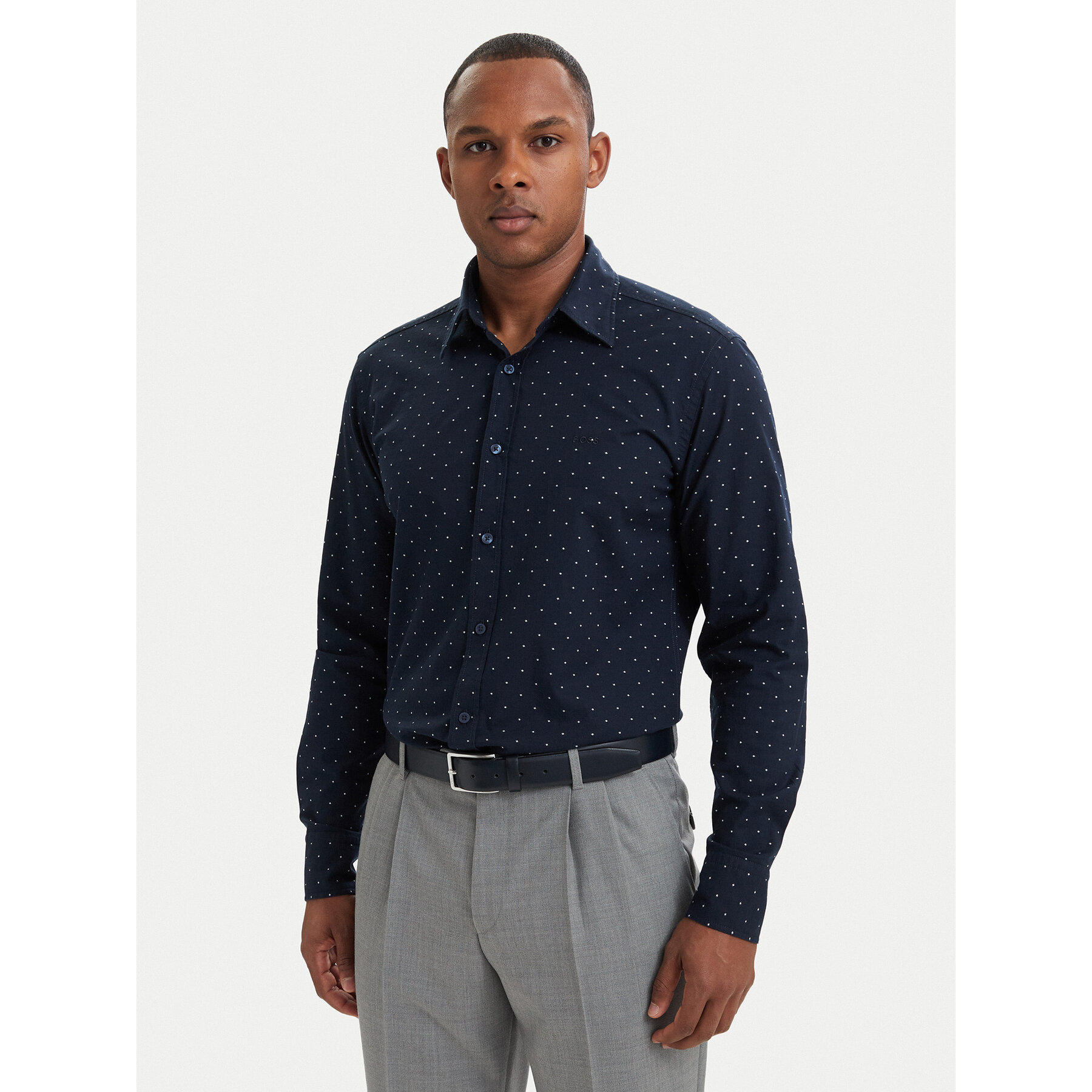 BOSS Hemd Relegant_6_M 50565600 Dunkelblau Regular Fit