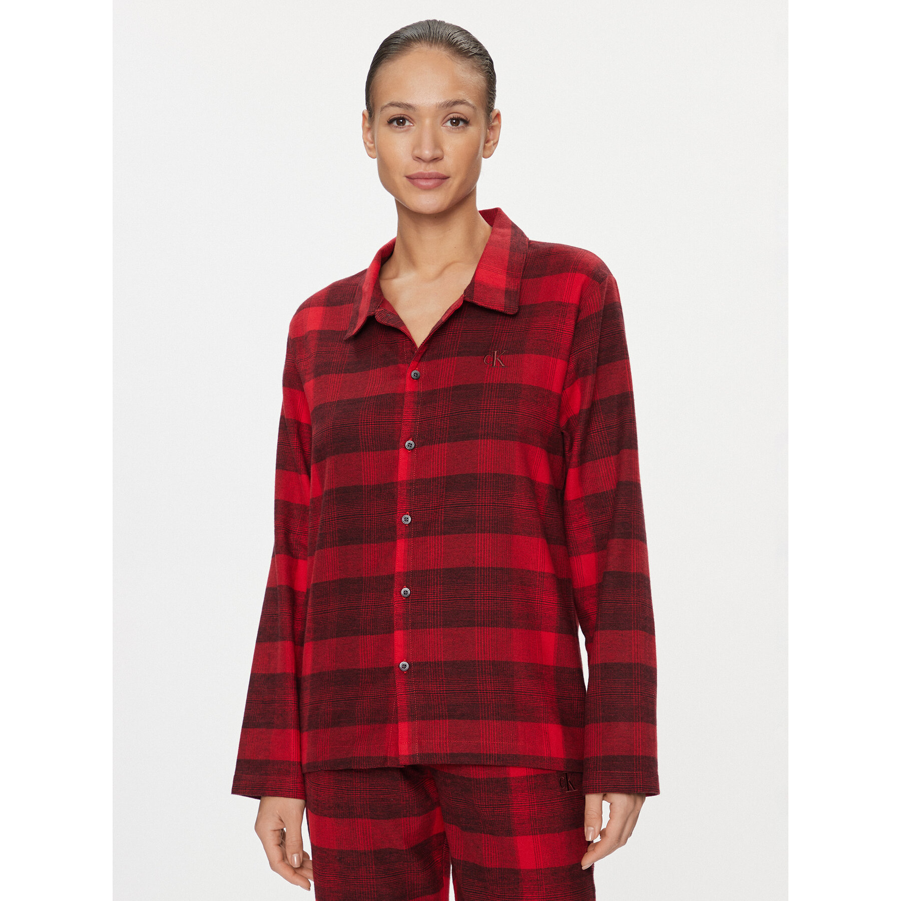 Calvin Klein Underwear Μπλούζα πιτζάμας 000QS7034E Κόκκινο Relaxed Fit