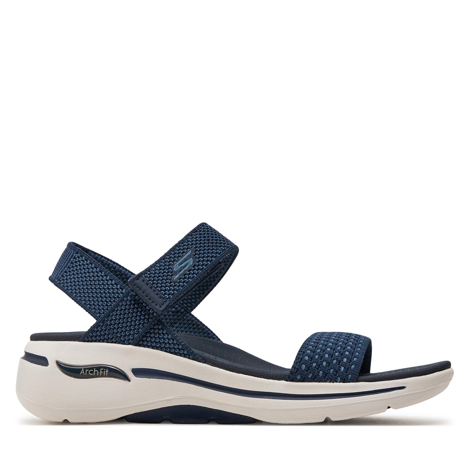 Damskie Skechers Sandały, Rozmiar 41 Granatowy Go Walk Arch Fit Sandal-Polished 140264/NVY