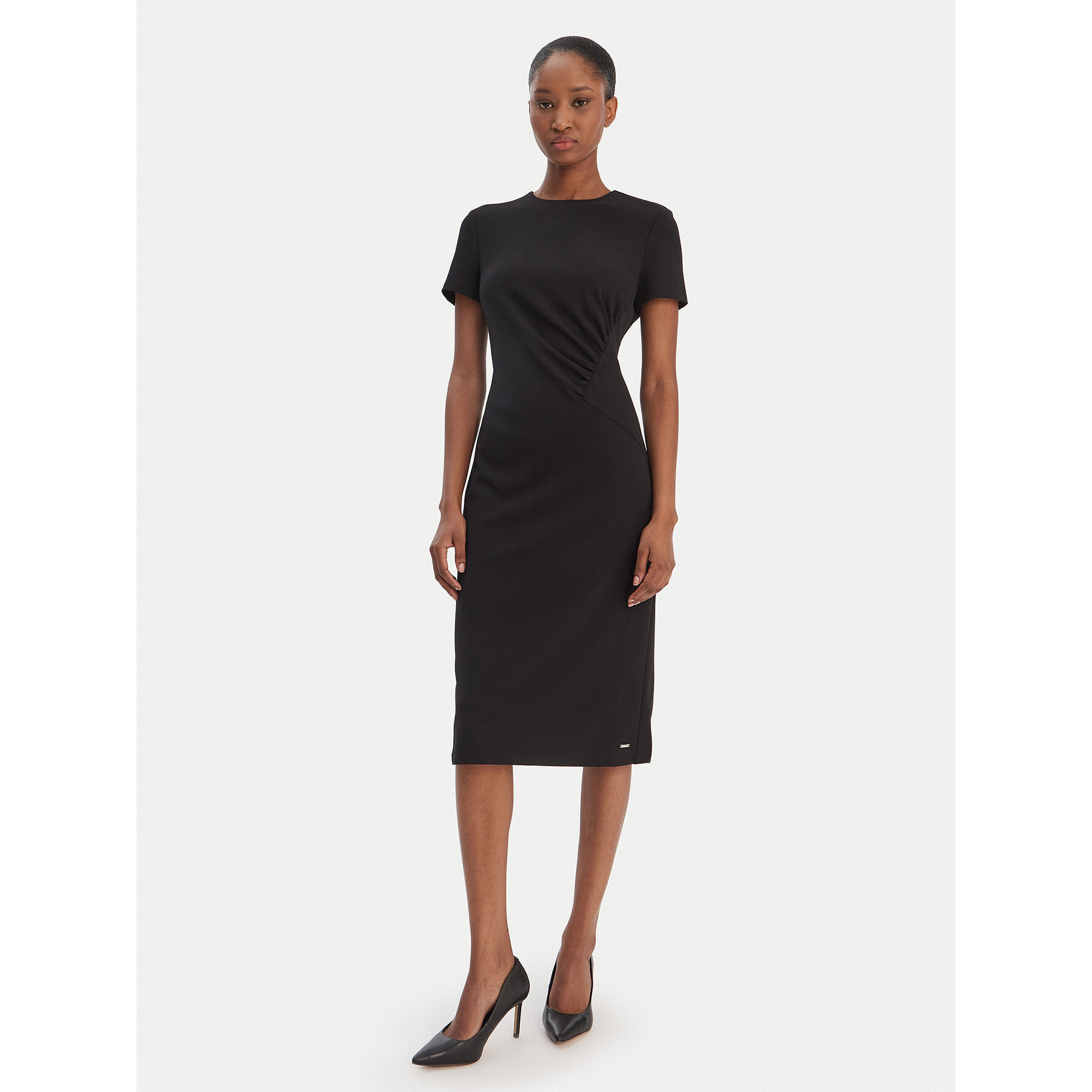 Calvin Klein Coctailkleid LV044E048G Schwarz Slim Fit