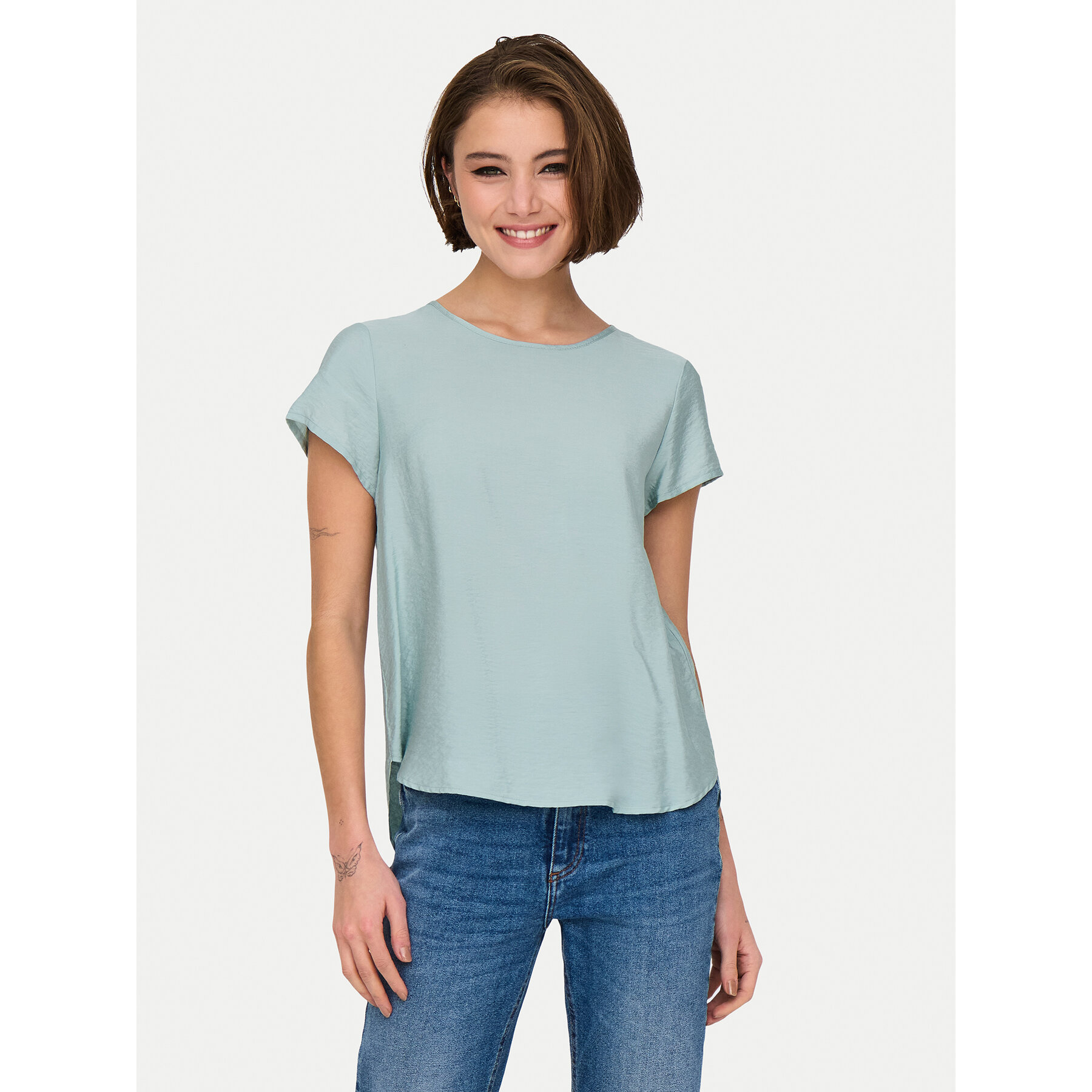 ONLY T-Shirt Aya 15339742 Grün Regular Fit