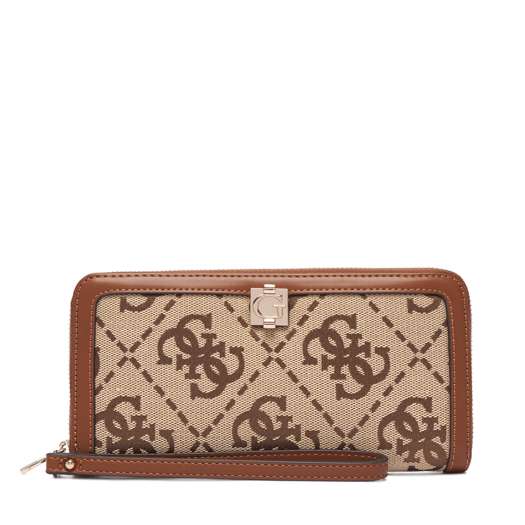 Peňaženka Guess Audrey Logo Slg SWJG97 55146 Hnedá