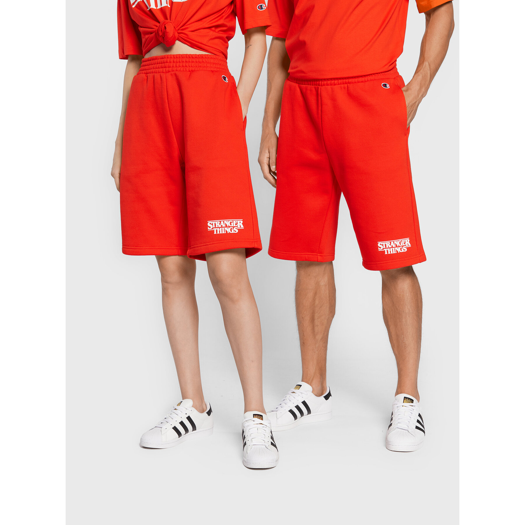 Champion Sportshorts Unisex STRANGER THINGS 217782 Rot Regular Fit