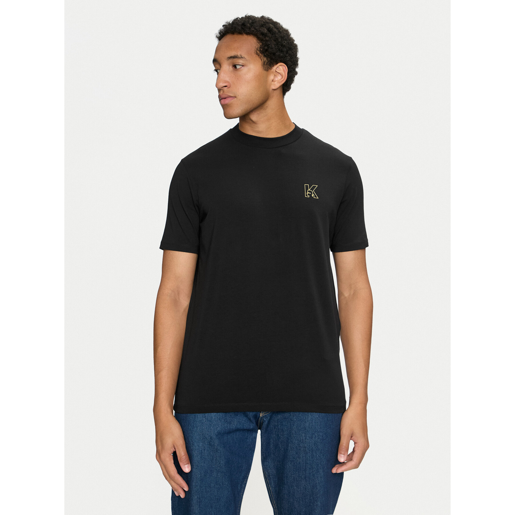 KARL LAGERFELD Póló 755030 544221 Fekete Regular Fit