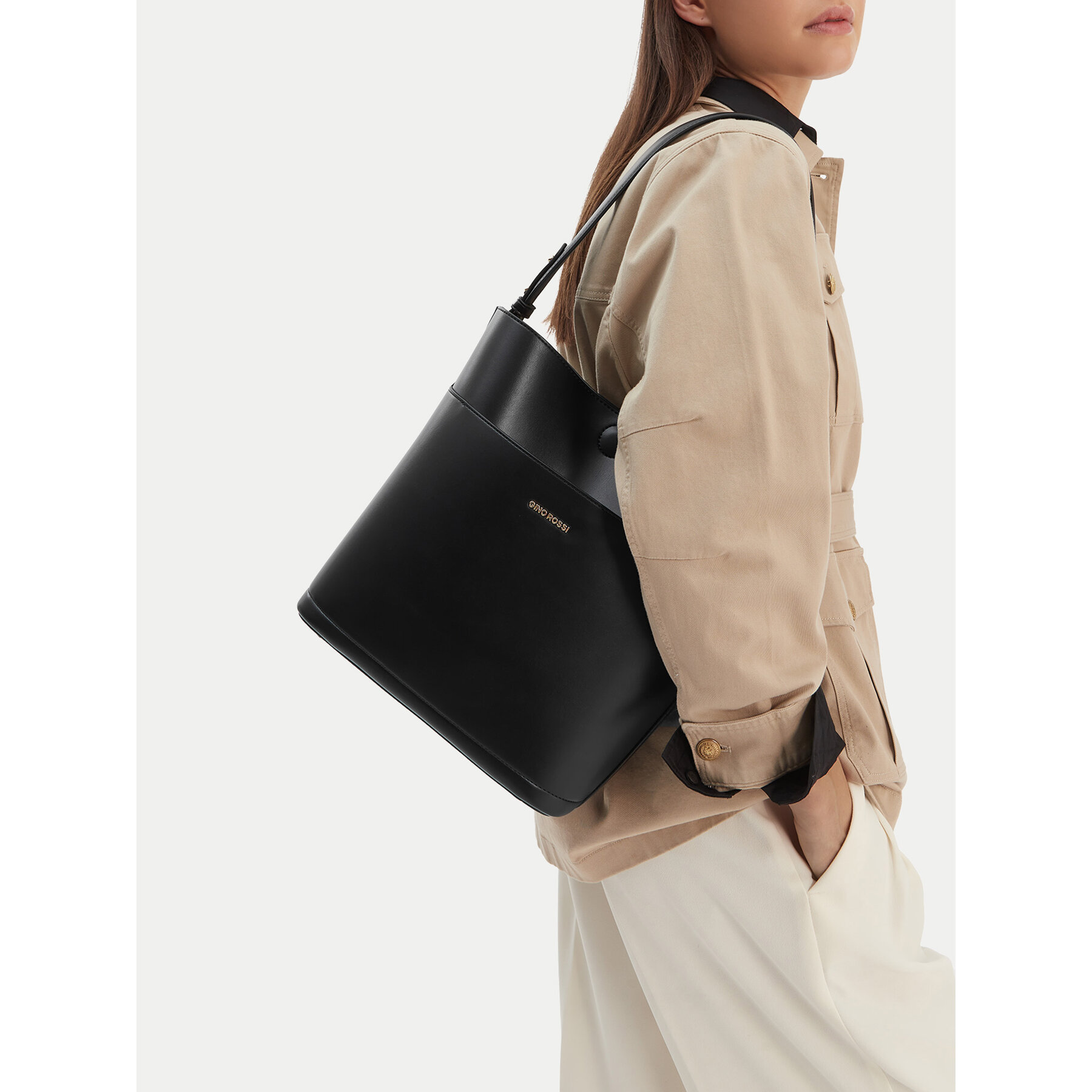 Дамска чанта GINO ROSSI EO-LX20079 Черен