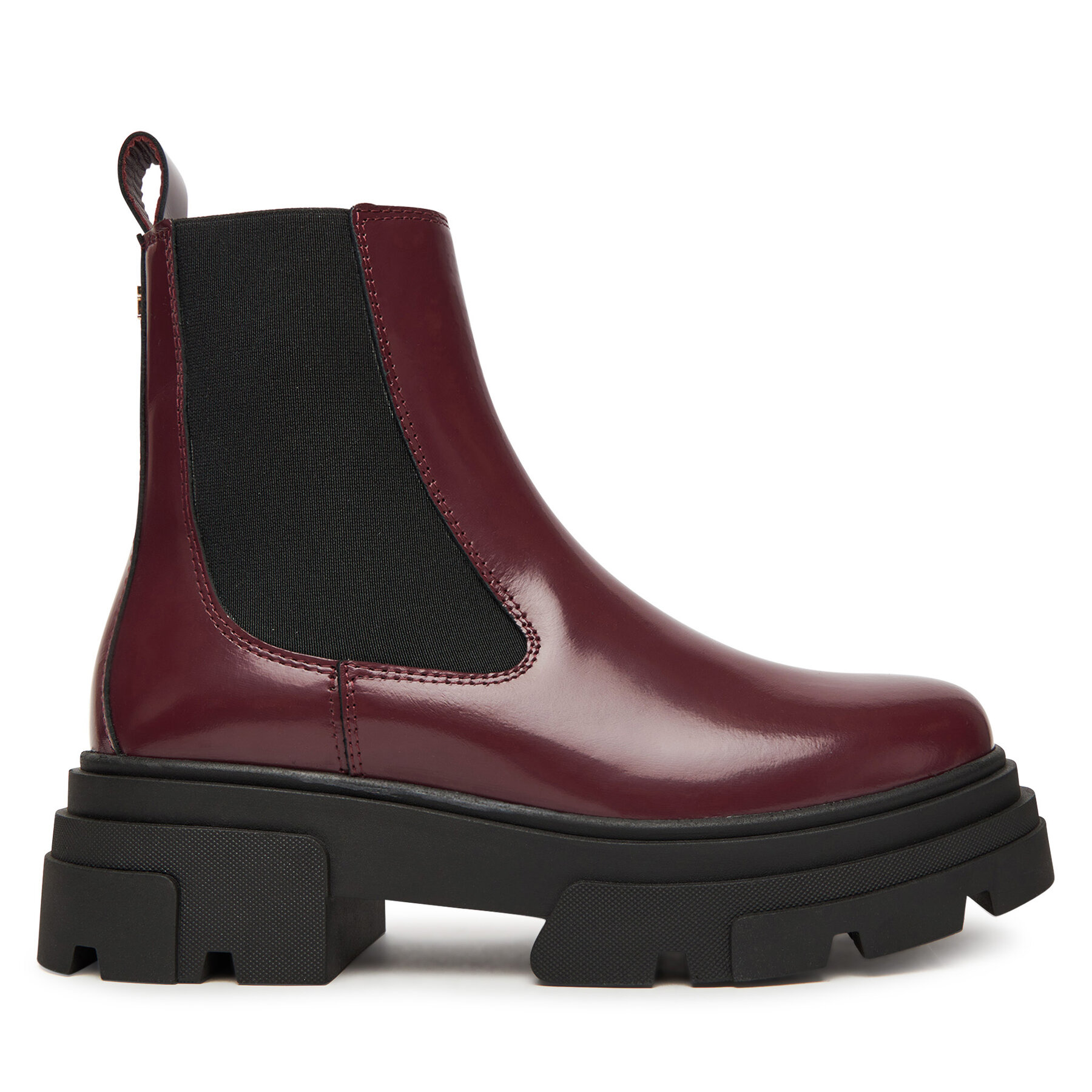Jātnieku stila puszābaki Tommy Hilfiger Shiny FW0FW09042 Brūns