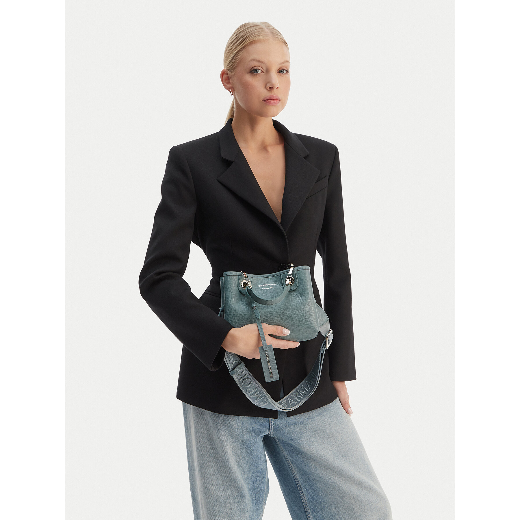 Geantă Emporio Armani EW000382 AF12036 M9110 Albastru
