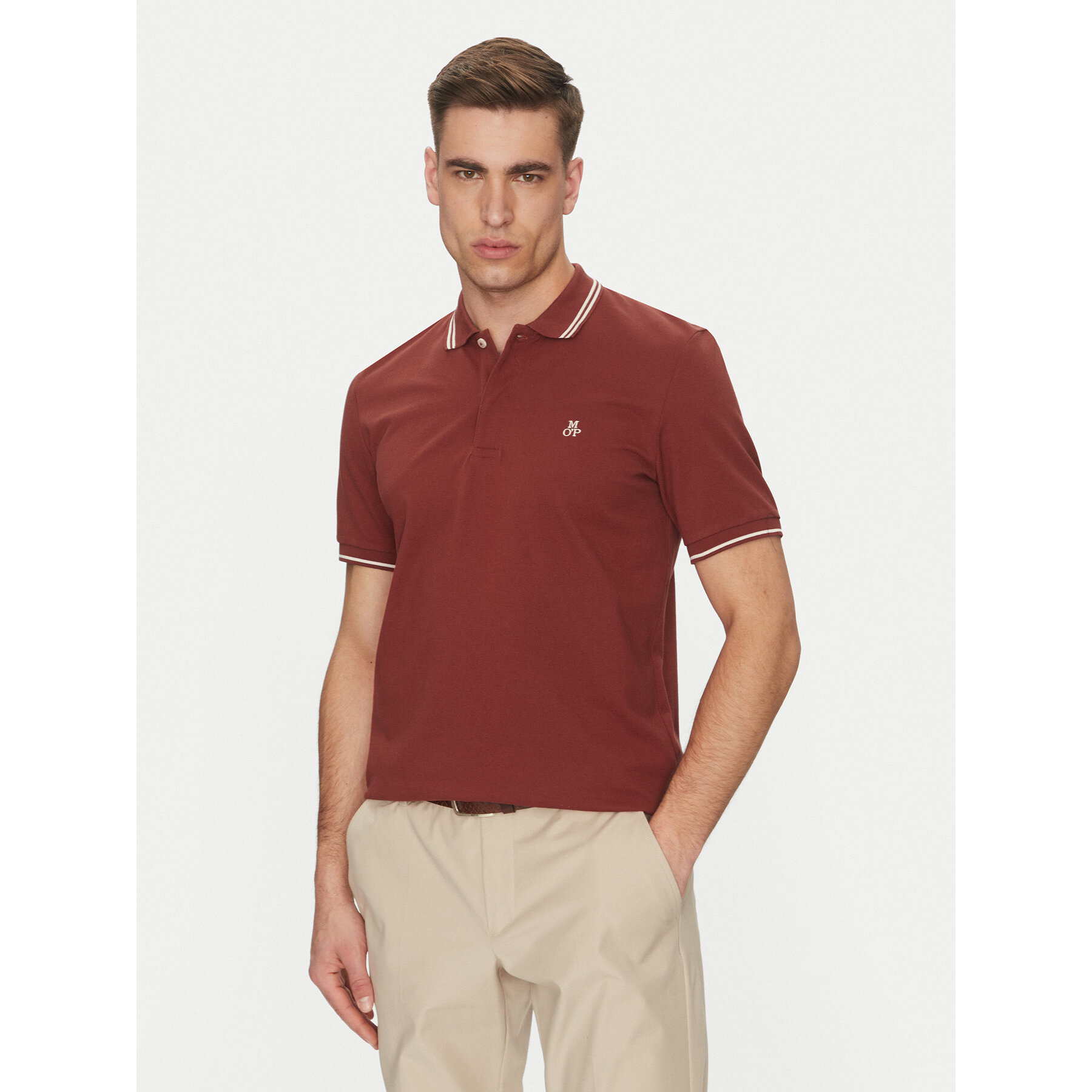 Marc O'Polo Marc O'Polo Polo 523 2230 53054 Κόκκινο Regular Fit